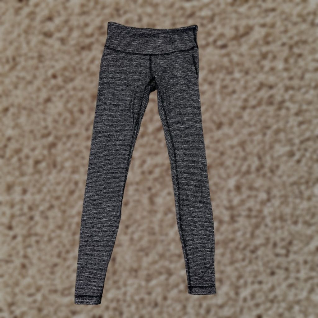 Lululemon Lululemon Gym Yoga Leggings Women's 6 Gray Cropped Skinny Pockets Zip Pocket Legging 27 in Inseam Size 28" / US 6 / IT 42 - 1 Thumbnail