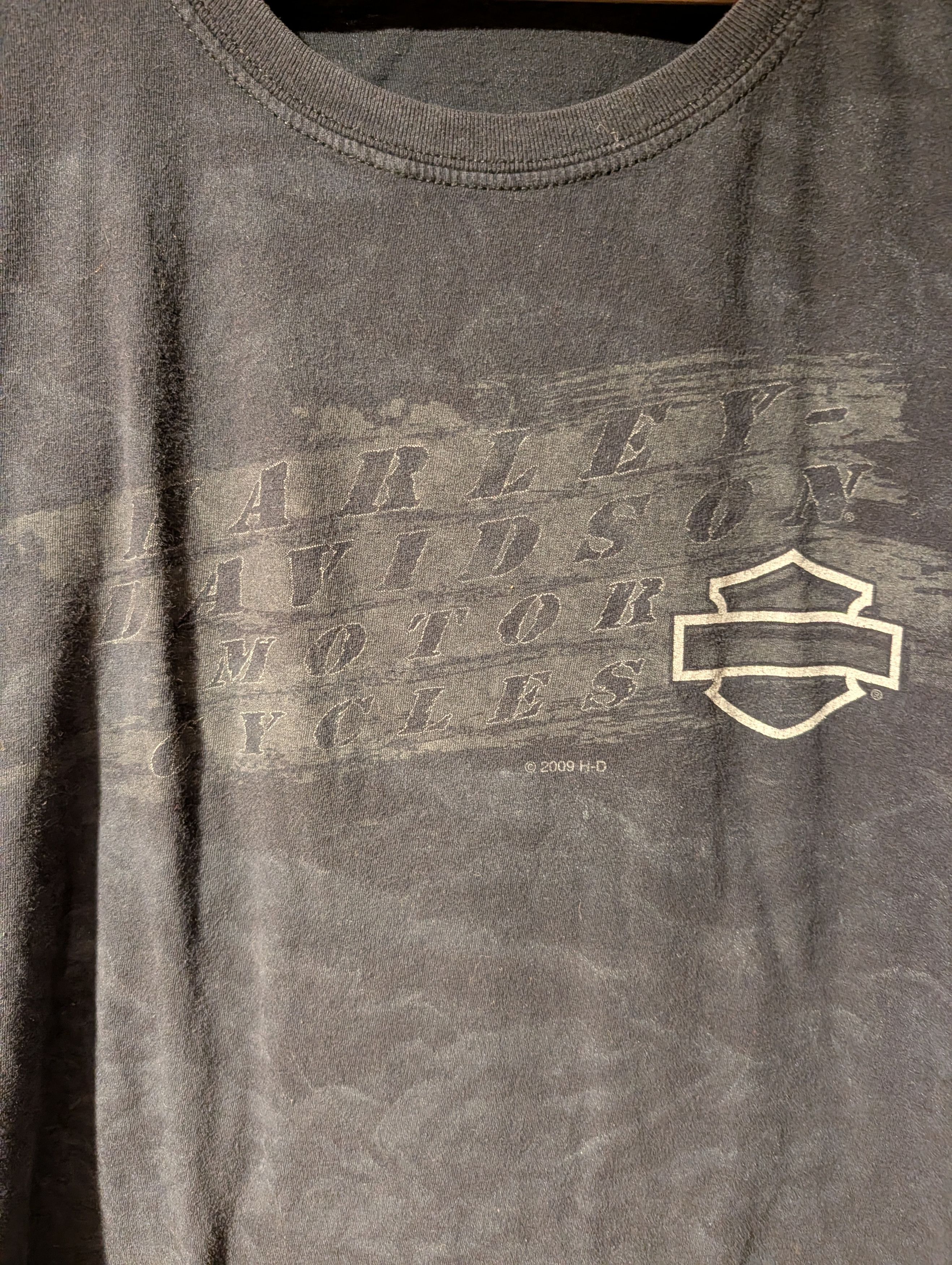Harley Davidson Vintage 2009 Harley Davidson Motorcycle Graphic T-Shirt Size US L / EU 52-54 / 3 - 2 Thumbnail