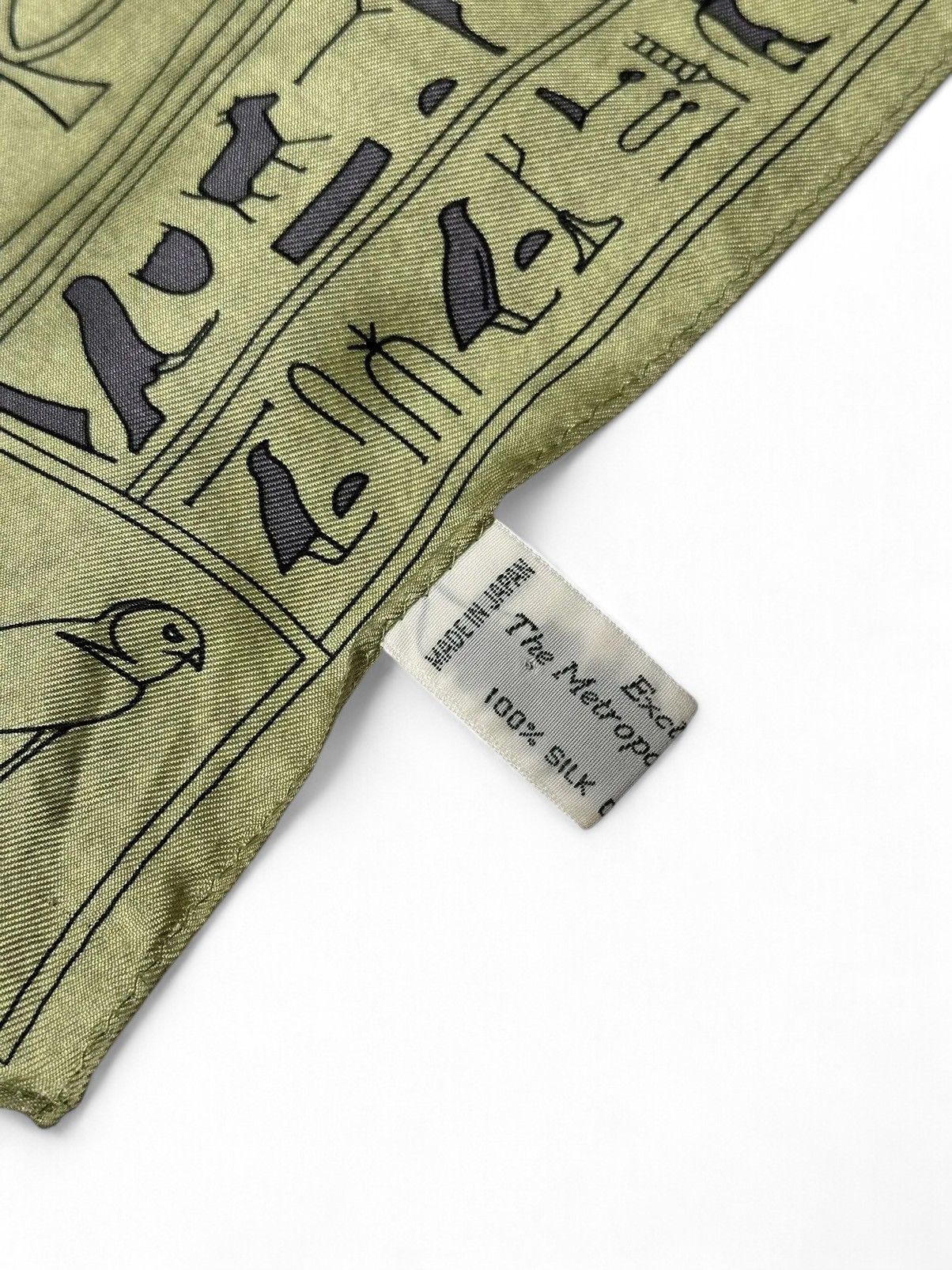 Other Egyptian Print Silk Scarf The Met Vintage Museum Collectible Size ONE SIZE - 11 Thumbnail