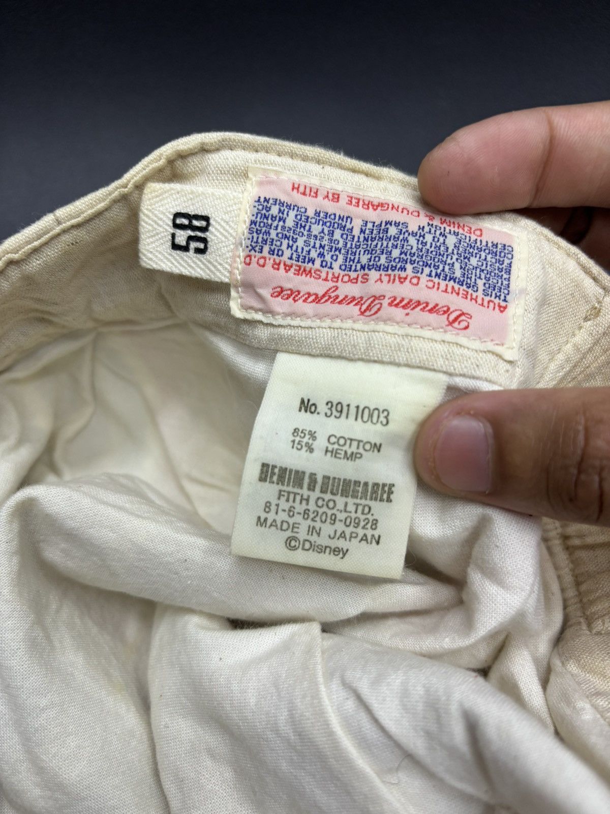 Undercover DENIM DUNGAREE HAT VINTAGE MICKEY FLAG Size ONE SIZE - 9 Thumbnail
