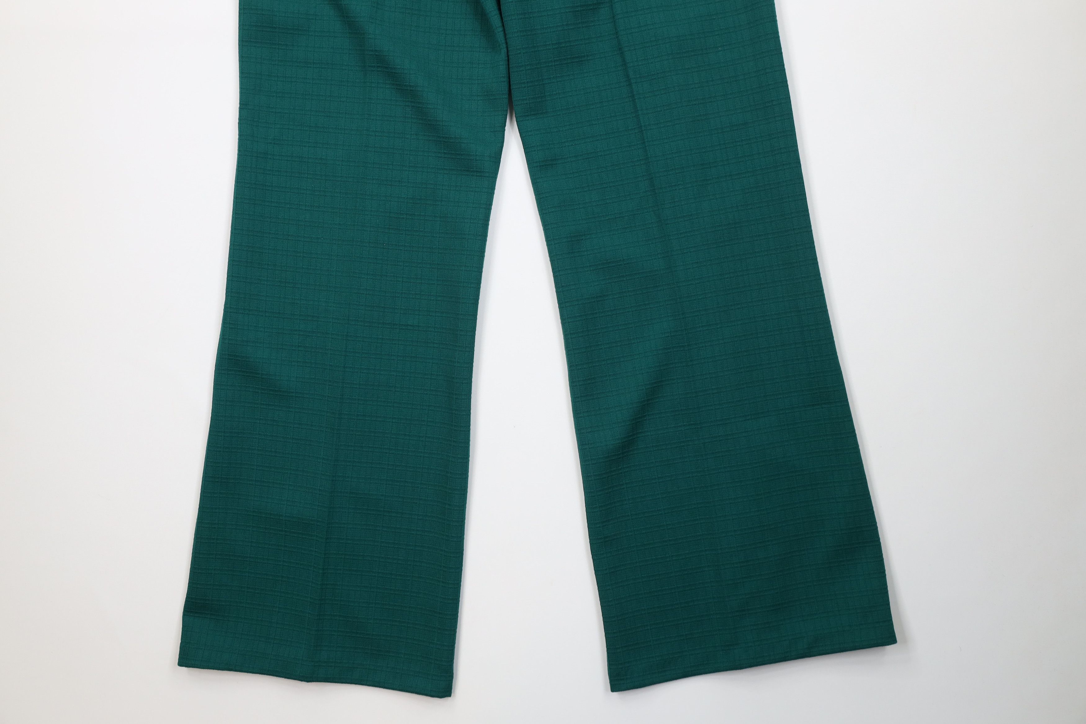 Vintage Vintage 70s Streetwear Knit Bell Bottoms Pants Green USA Size 38" / US 16 / IT 52 - 11 Thumbnail