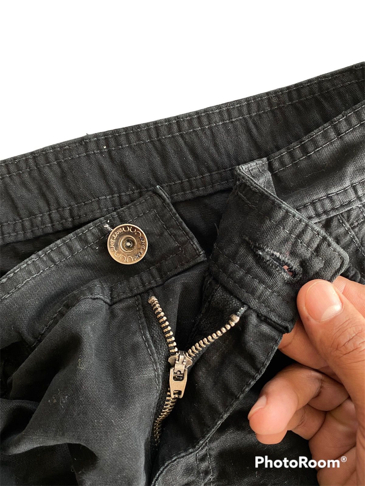 Japanese Brand × Tornado Mart Japan Avantgarde Black Punk Multi Pocket Cargo Pant Size US 29 - 4 Thumbnail