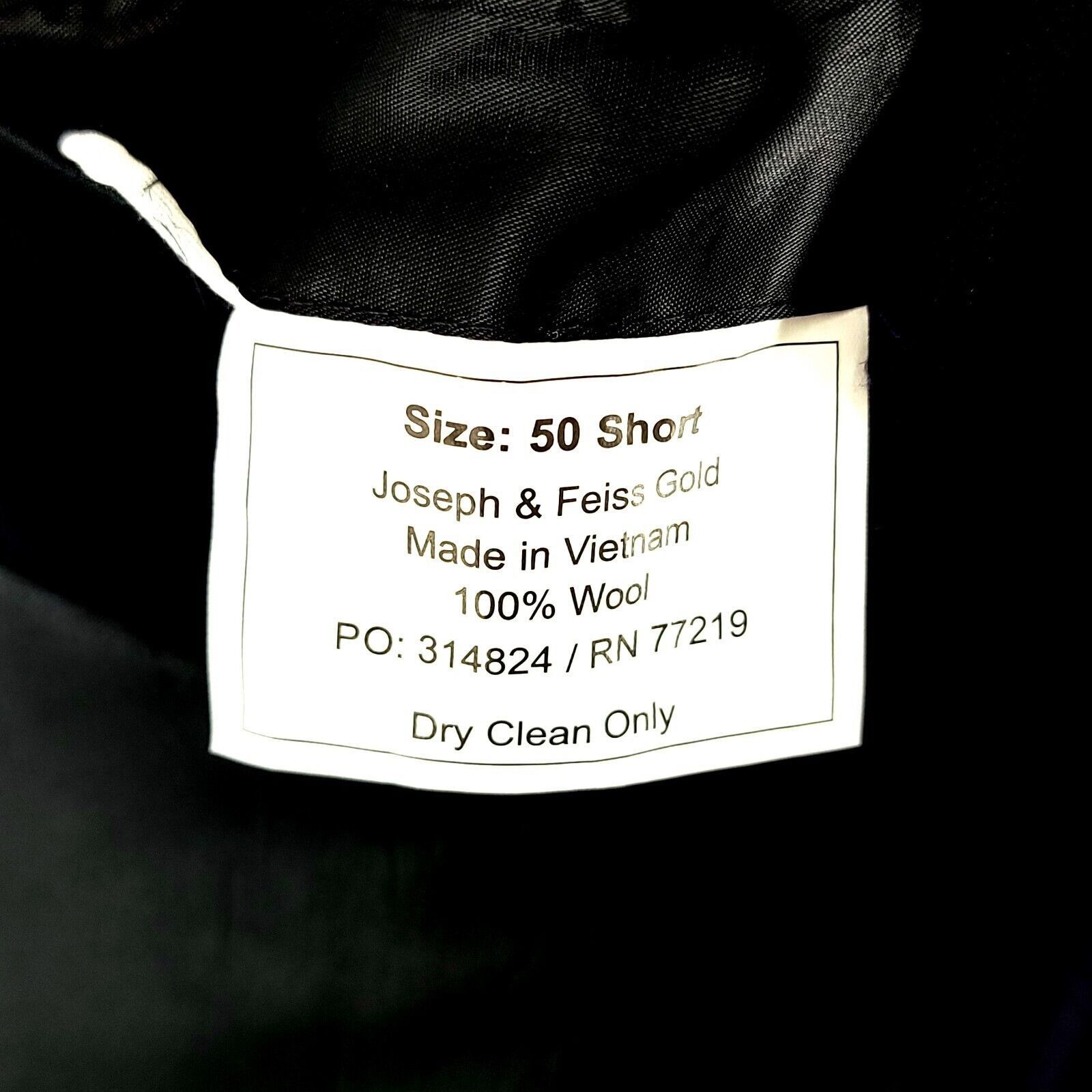 Joseph & Feiss Joseph & Feiss Gold Classic Fit Wool Blue 2 Button Blazer Me Size 50R - 9 Thumbnail