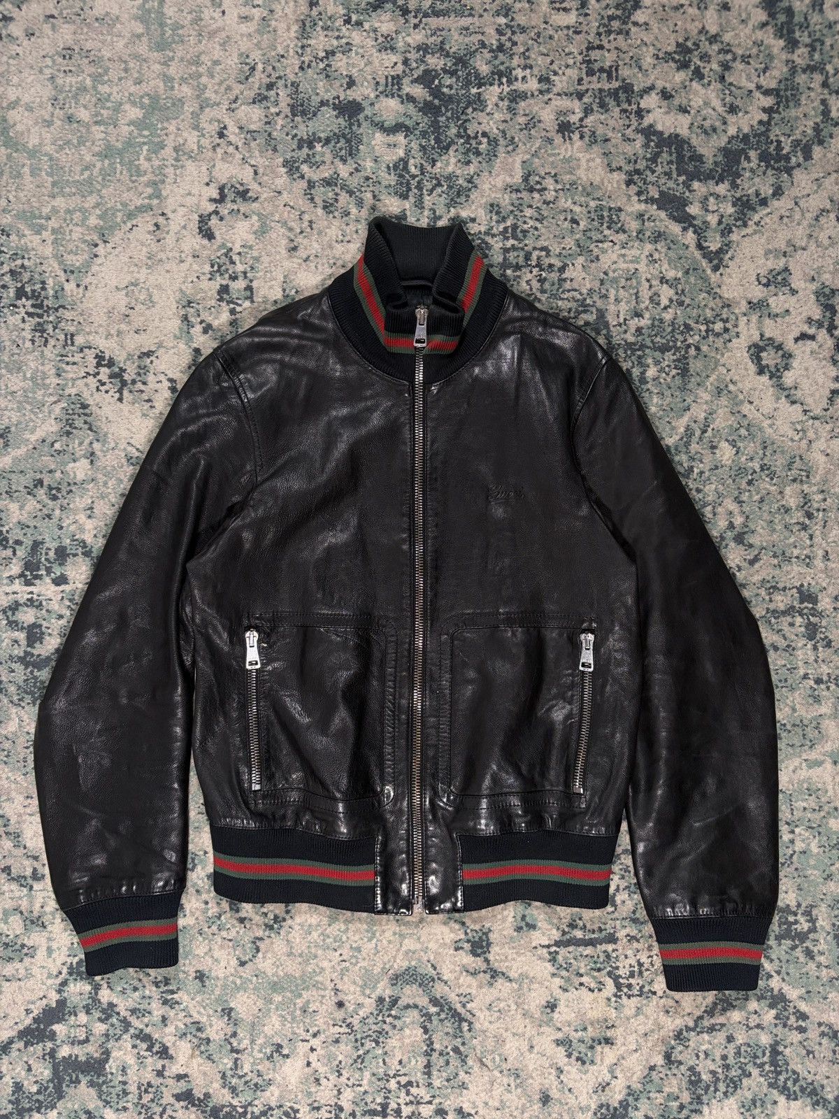 Gucci Gucci Tom Ford Leather Bomber Jacket | Grailed