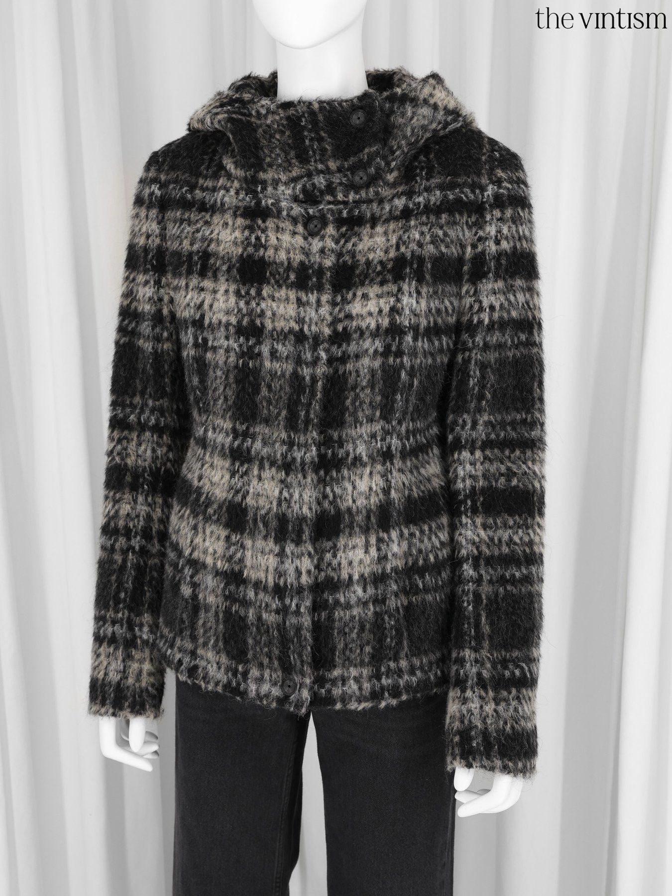 Annette Gortz Annette Gortz Hooded Virgin Wool, Alpaca & Mohair Jacket 36 Size S / US 4 / IT 40 - 4 Thumbnail