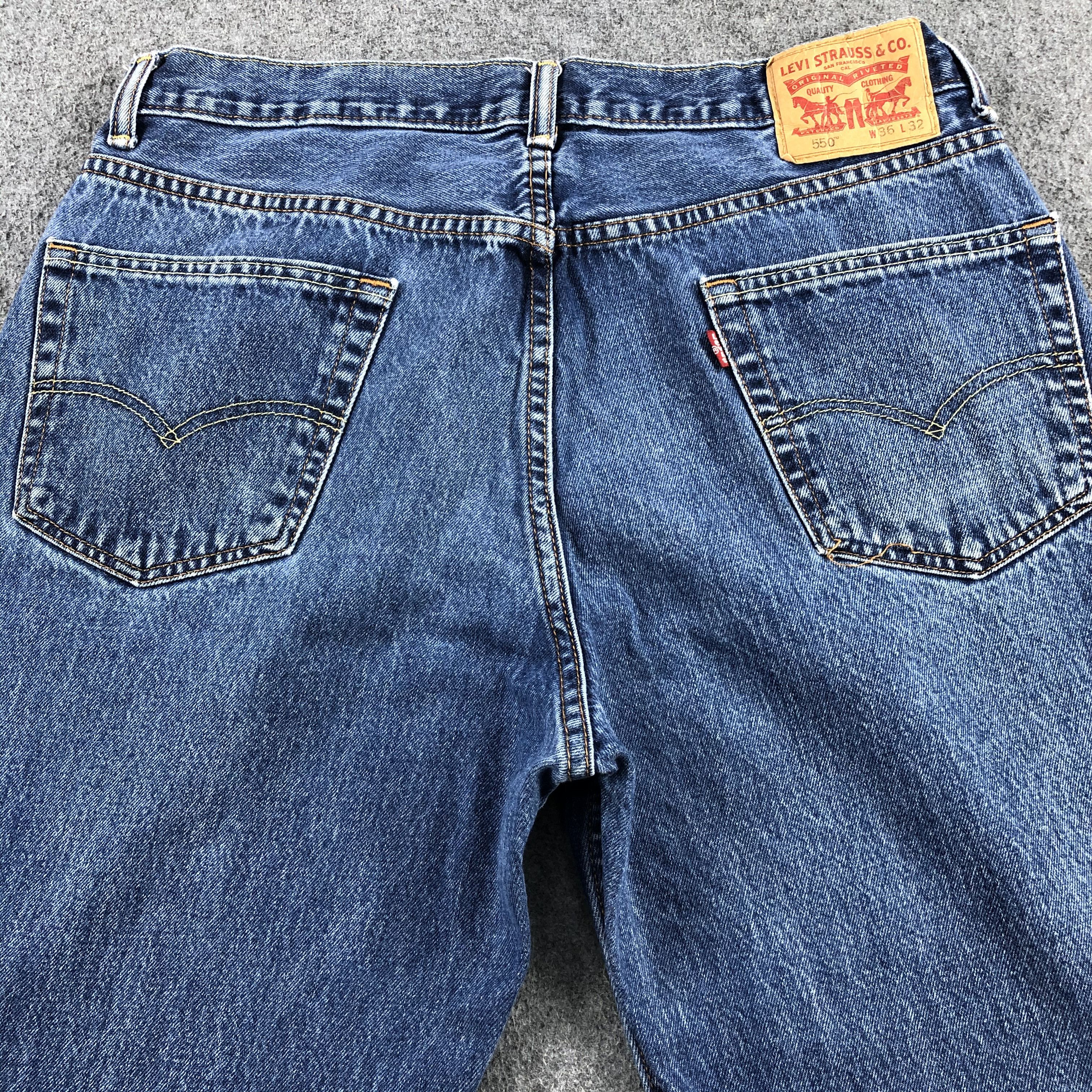 Levi's Vintage Blue Wash Levis 550 Jeans-J2085 Size US 34 / EU 50 - 4 Thumbnail