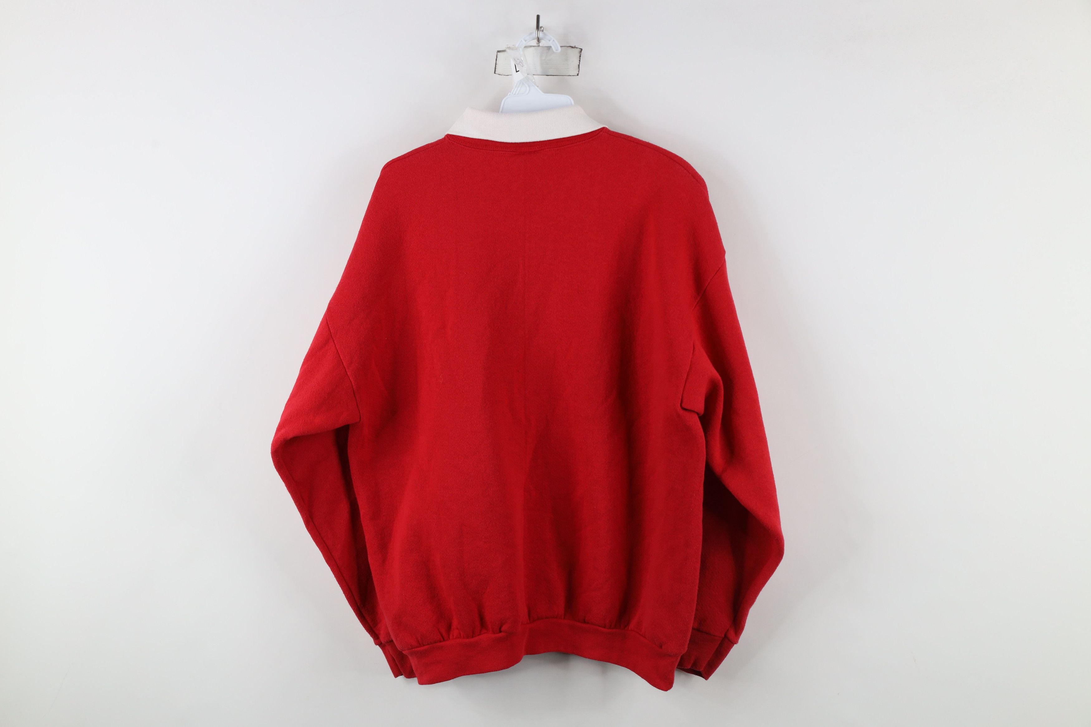 Vintage Vintage 90s Streetwear Christmas Mistletoe Birds Sweatshirt Size L / US 10 / IT 46 - 9 Thumbnail