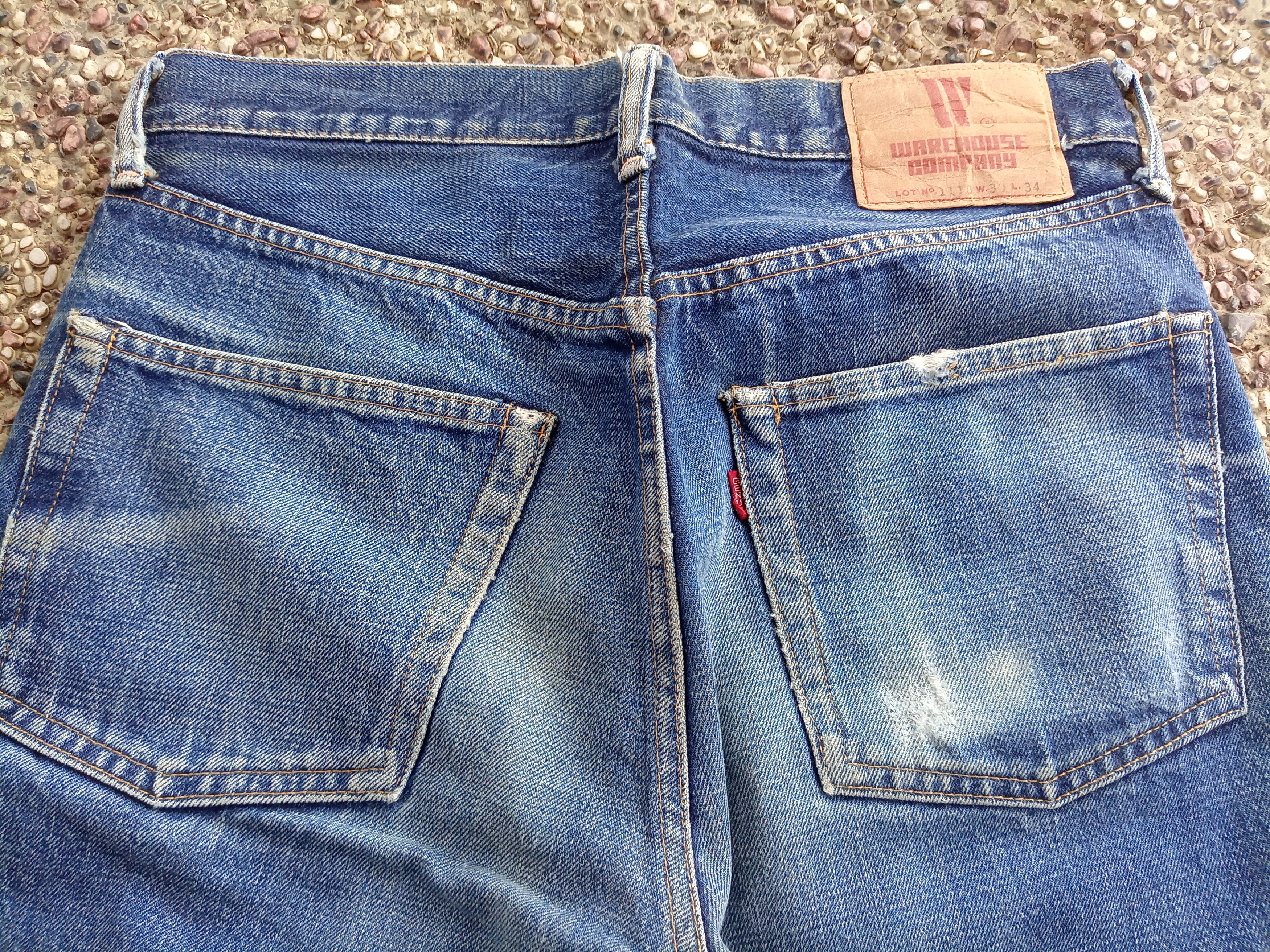 Japanese Brand × Warehouse Vintage Warehouse Selvedge Distressed Denim Jeans Size US 29 - 7 Thumbnail