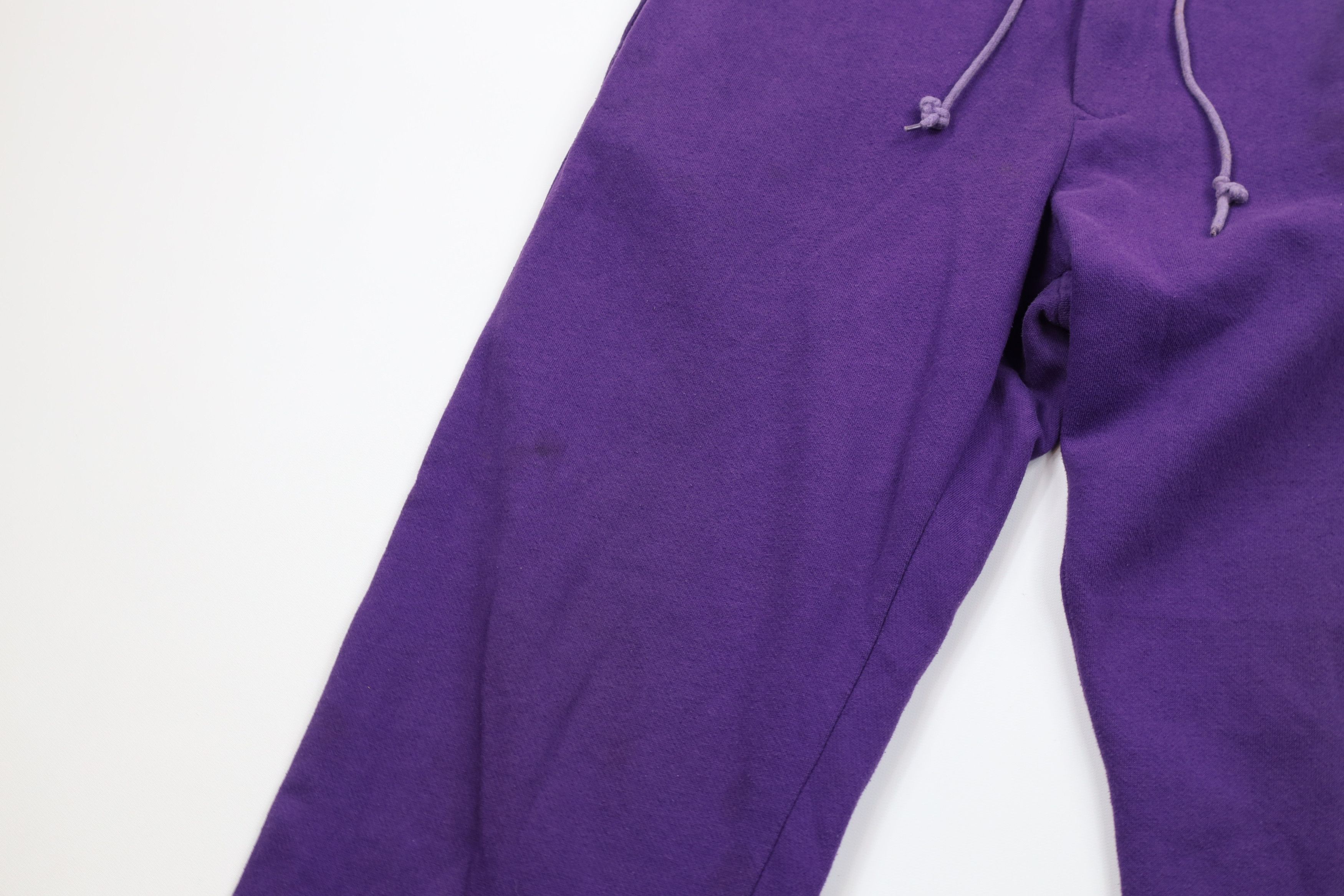 Vintage Vintage 90s Streetwear Distressed Blank Sweatpants Purple Size US 36 / EU 52 - 5 Thumbnail