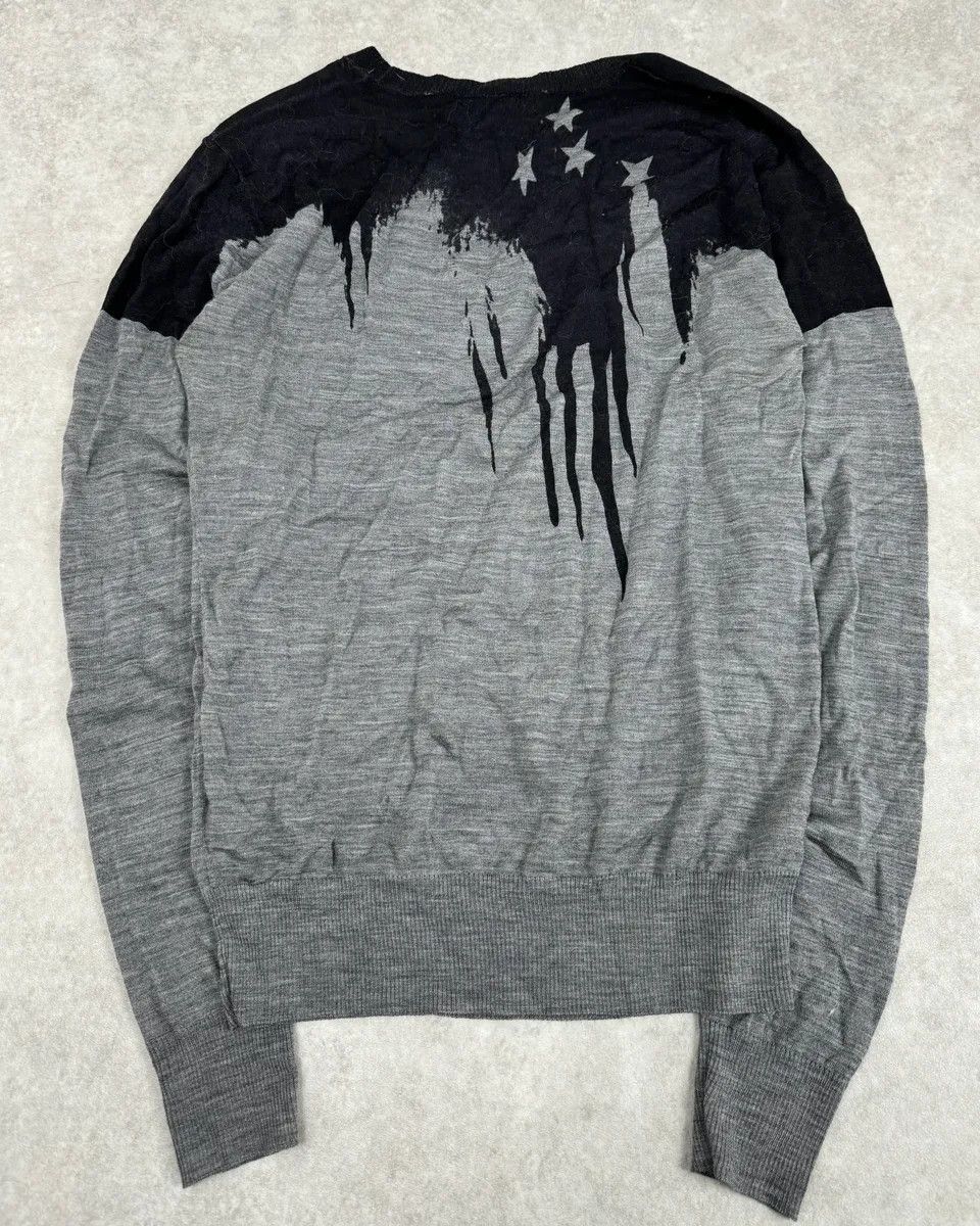 John Galliano 2010s John Galliano Black & Grey Abstract USA Sweater Size US M / EU 48-50 / 2 - 5 Thumbnail