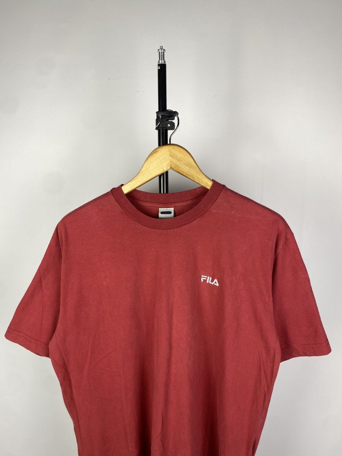 Fila × Vintage Vintage 90s FILA Faded Blank Tee shirt Y2K rare Size US L / EU 52-54 / 3 - 2 Thumbnail