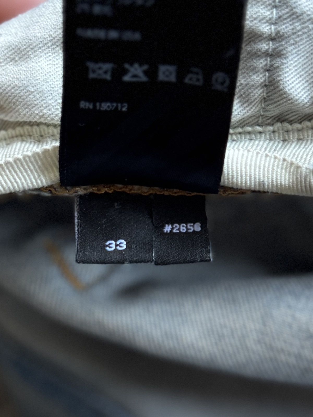 Amiri Amiri MX2 Indigo/Orange Flannel Denim Size US 33 - 16 Thumbnail
