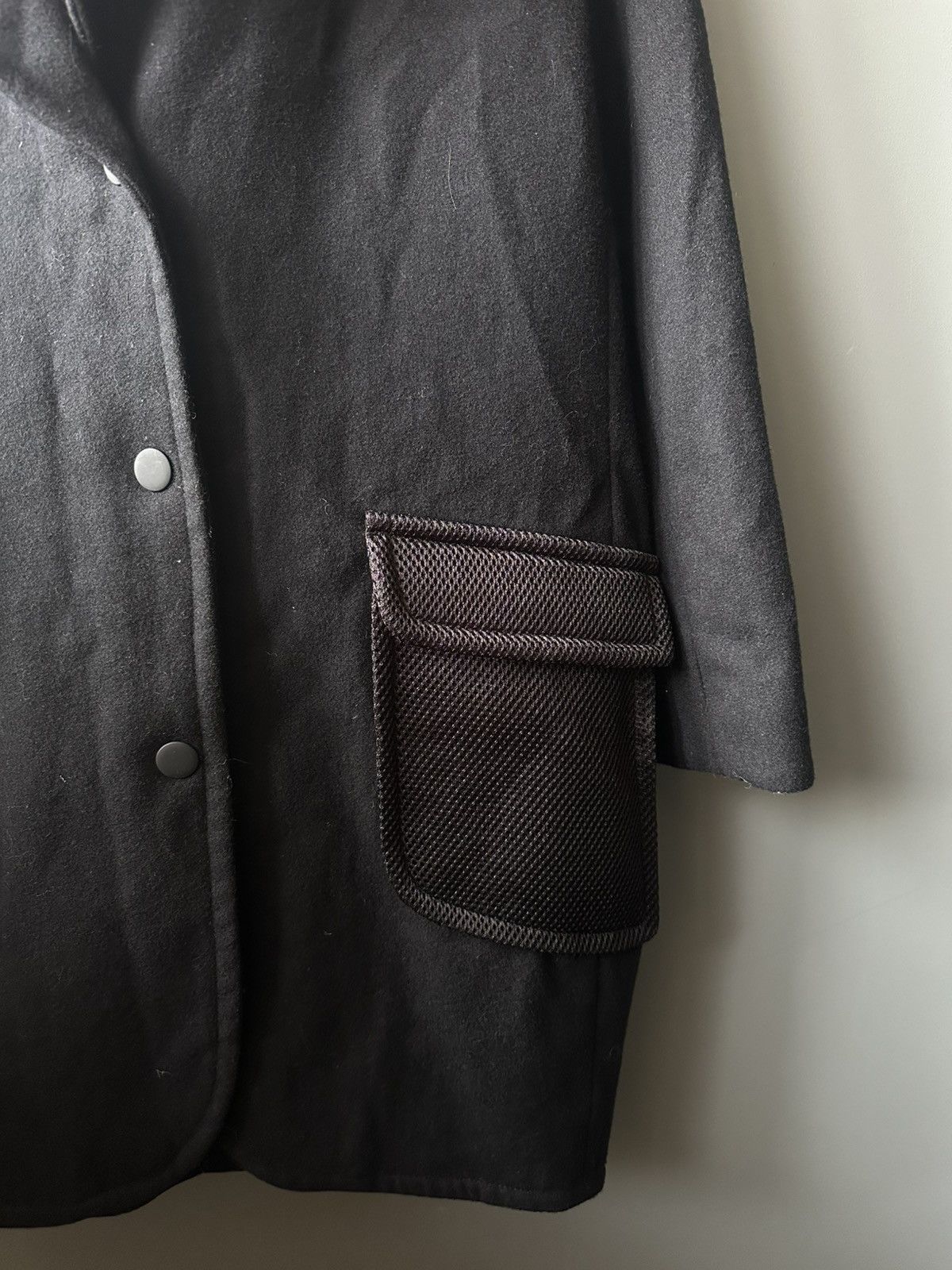 Cop Copine COP COPINE Manteu Mileni Black Wool Hooded Overcoat Size 38 Size XS / US 0-2 / IT 36-38 - 4 Thumbnail