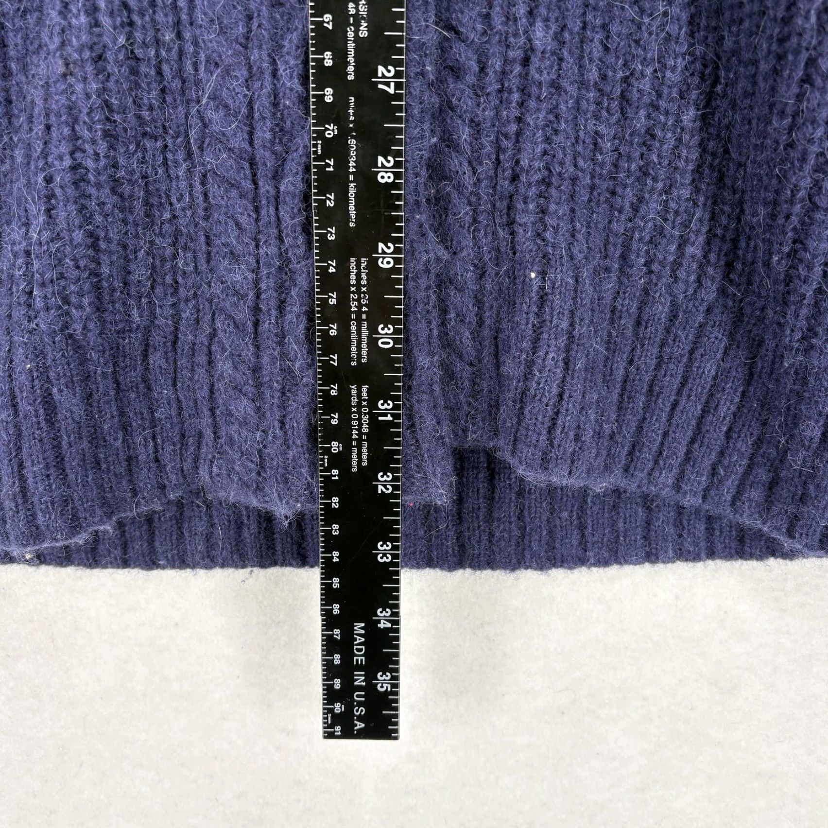 Vineyard Vines Vineyard Vines Cardigan Sweater Womens Large Blue Wool Alpaca Shawl Cable Knit V-Neck Long Sleeve Solid Knitted Pattern Button Winter Casual Womens Size L / US 10 / IT 46 - 7 Thumbnail