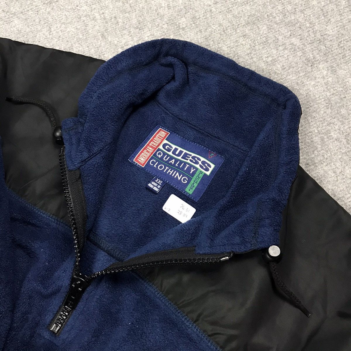 Guess × Japanese Brand Guess fleece half zipper jacket blue jacket Size US XL / EU 56 / 4 - 11 Thumbnail