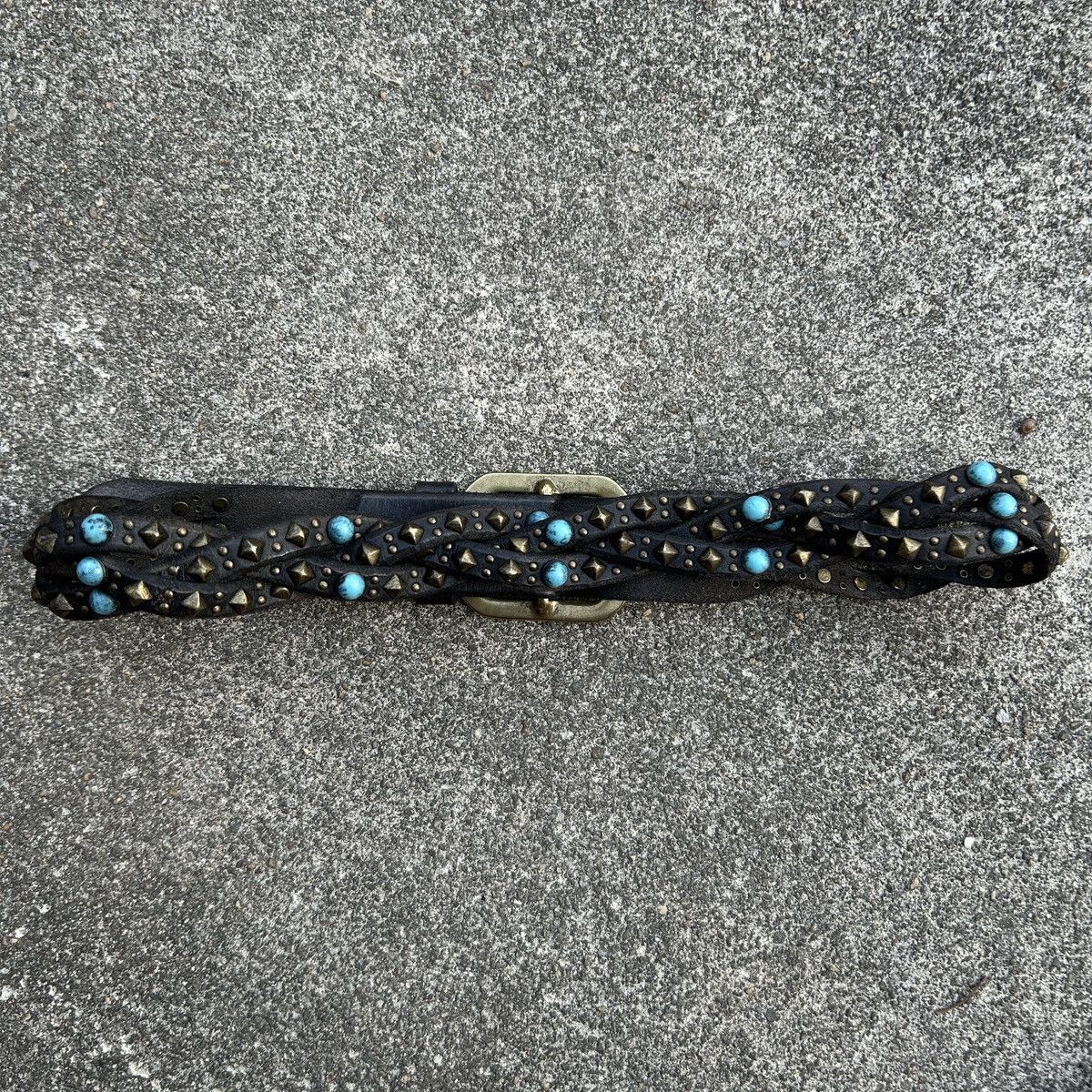 Vintage Vintage studded leather belt (Kapital Style) Size ONE SIZE - 2 Thumbnail