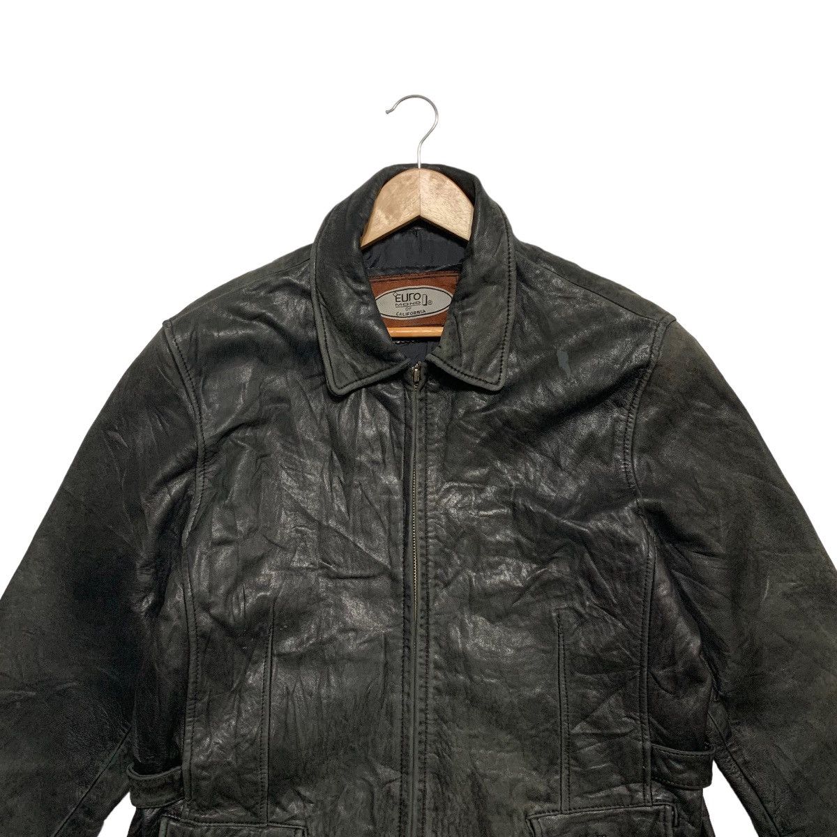 Other Vintage Euro Mondi Of California Leather Jacket Size L / US 10 / IT 46 - 4 Thumbnail