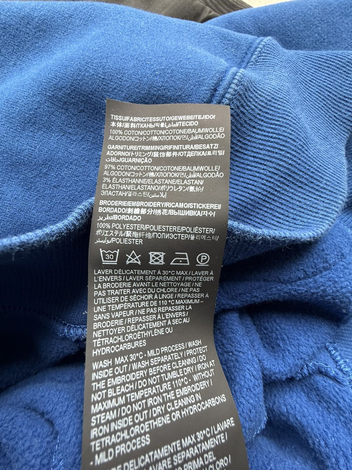 Saint Laurent Paris $1.5k FW23 Saint Laurent logo blue hoodie Grail L Size US L / EU 52-54 / 3 - 24 Thumbnail