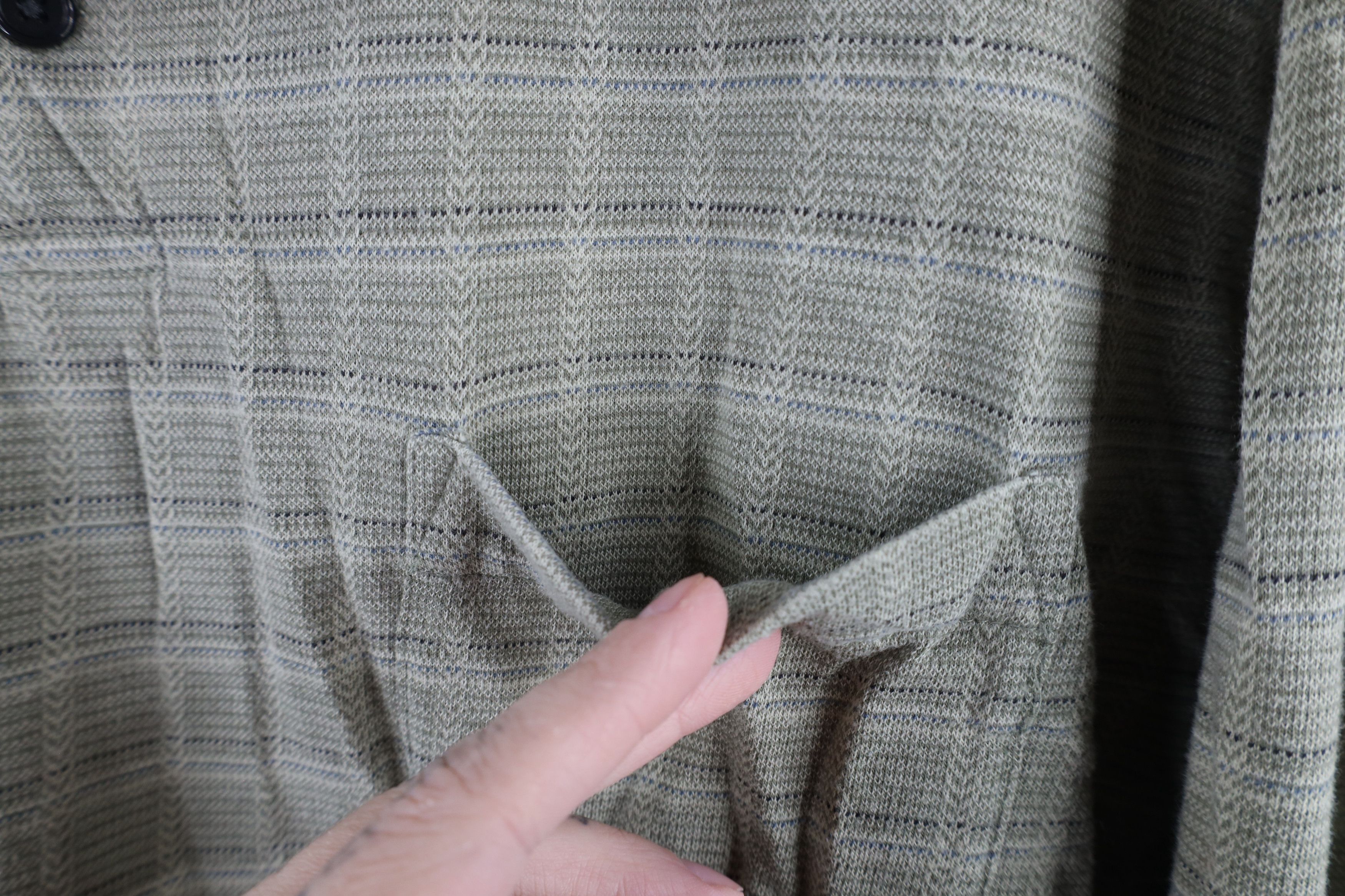 Vintage Vintage 90s Streetwear Checkered Knit Long Sleeve Polo Shirt Size US XL / EU 56 / 4 - 4 Thumbnail