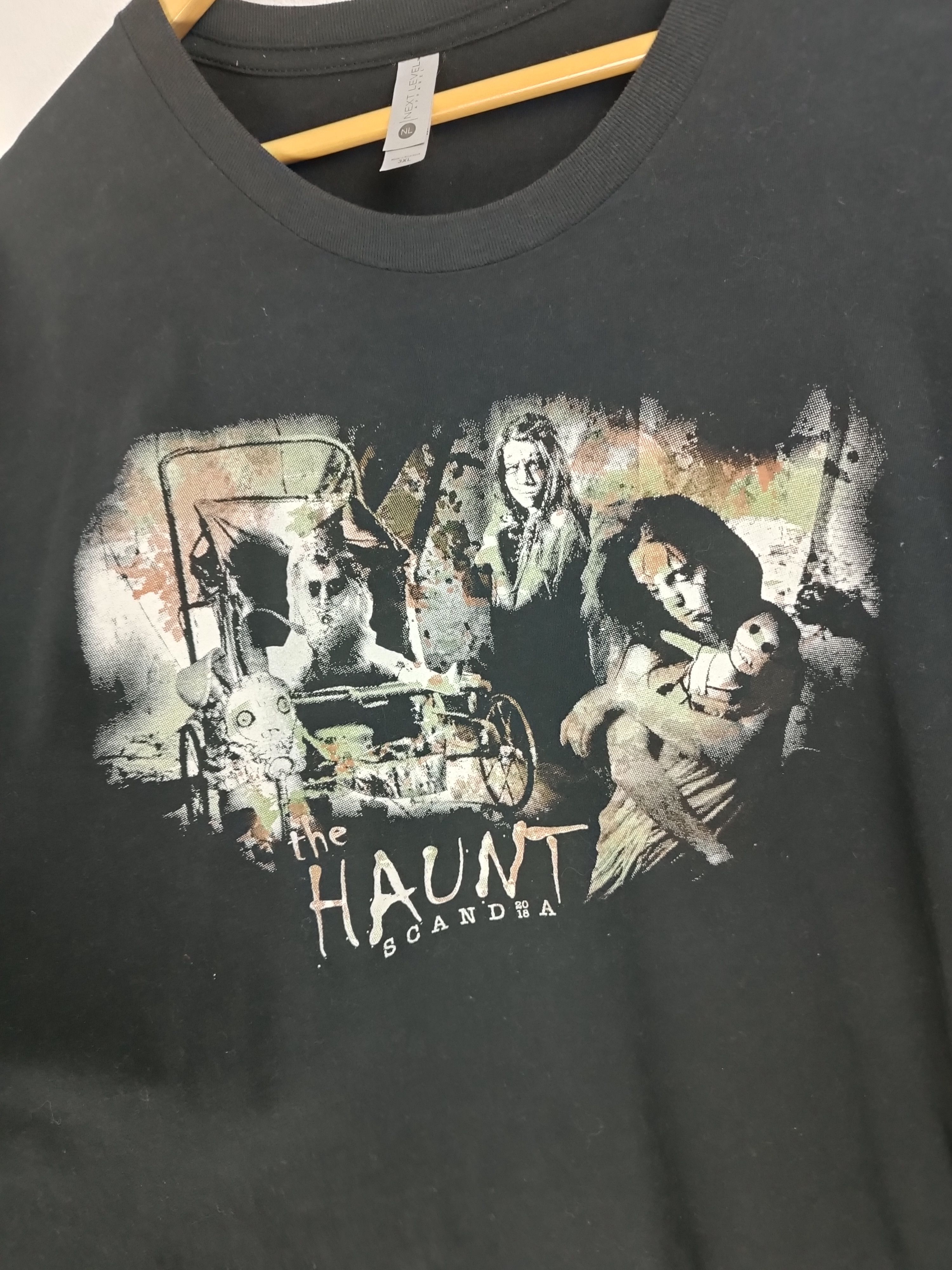Vintage VTG 2018 THE HAUNT SCANDIA ARE YOU A WUSS? TEE HORROR SCARY Size US XXL / EU 58 / 5 - 9 Thumbnail