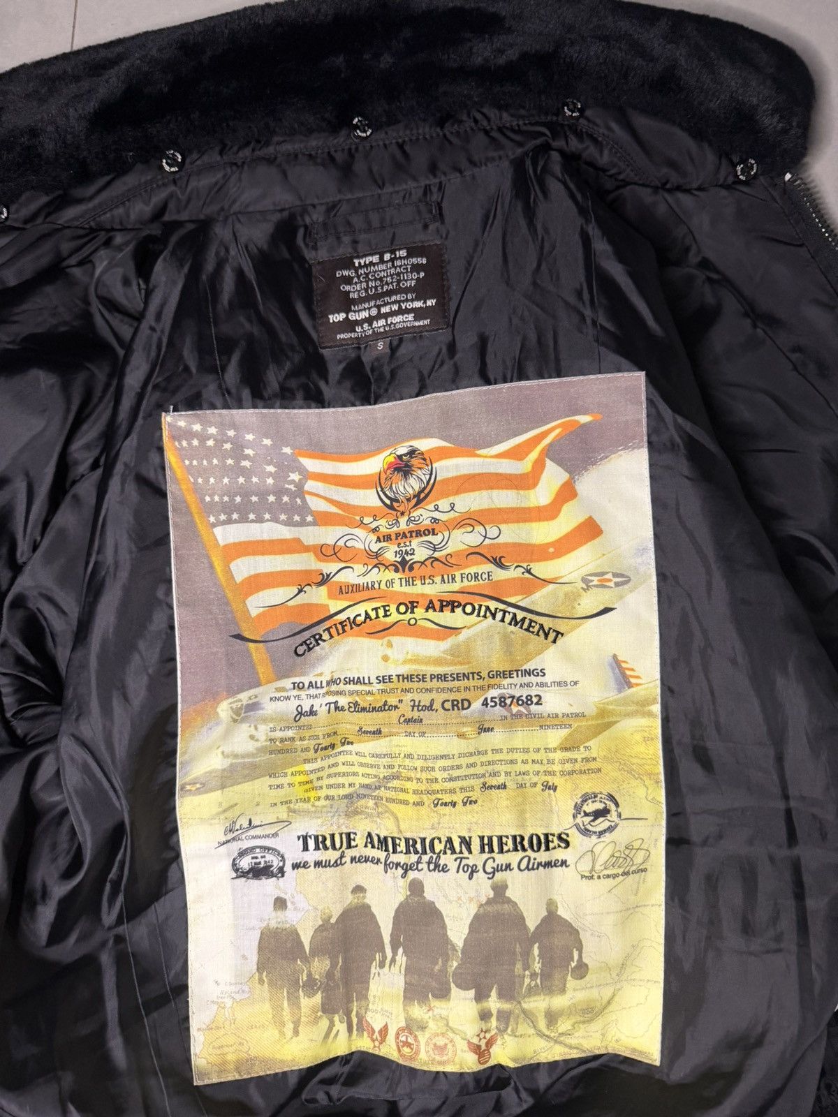 Other Top Gun MA‑1 Bomber Jacket — Patch Details — Size S Size US S / EU 44-46 / 1 - 5 Thumbnail