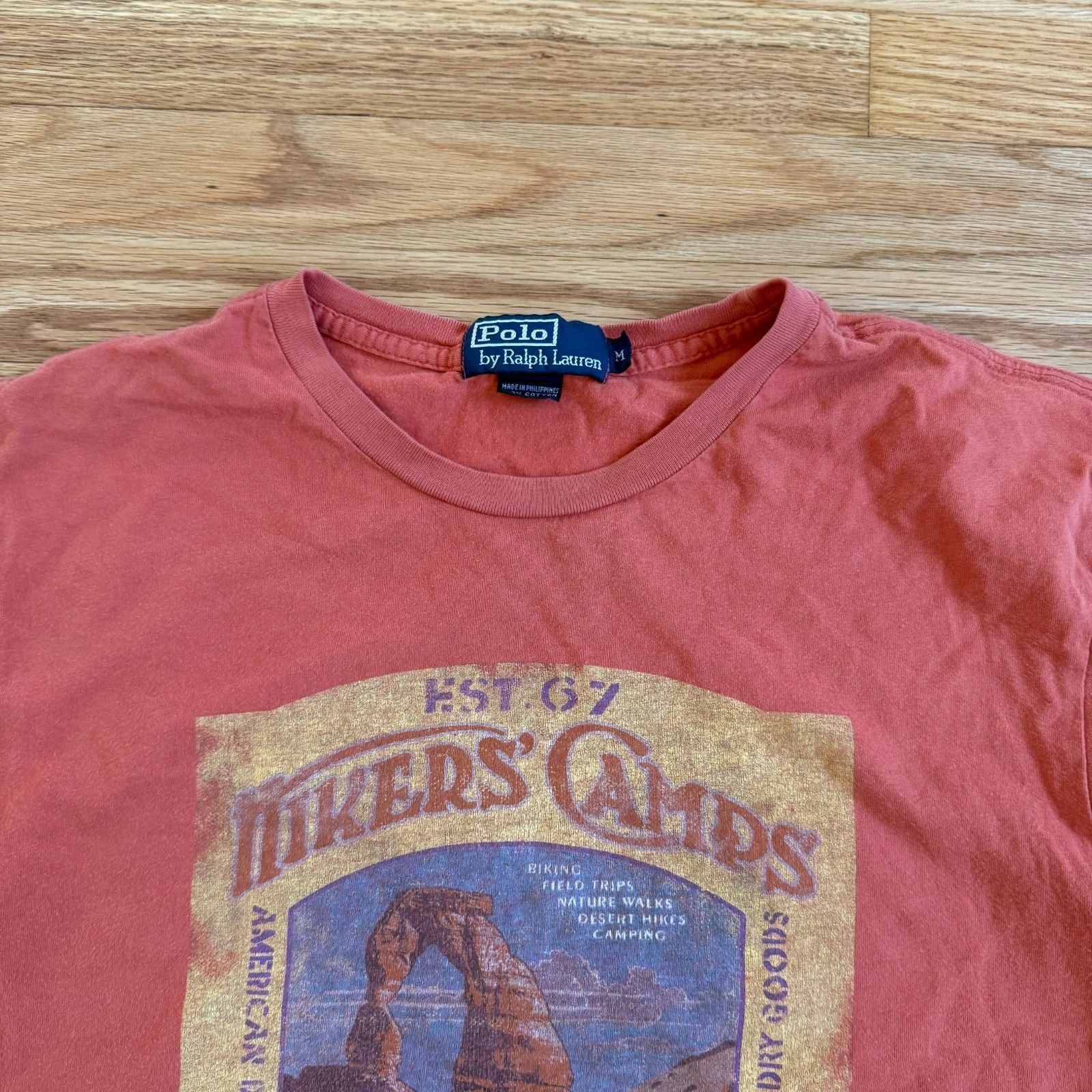 Polo Ralph Lauren Vintage Polo Ralph Lauren Hiker Camp T-Shirt Size US M / EU 48-50 / 2 - 4 Thumbnail