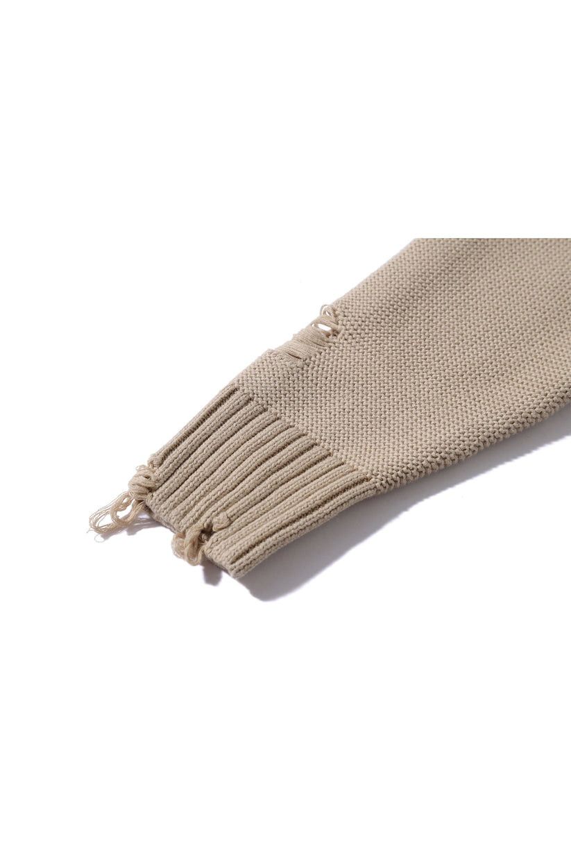 Acupuncture Acupuncture RIPPED SWEATER CAMEL Size US L / EU 52-54 / 3 - 7 Thumbnail