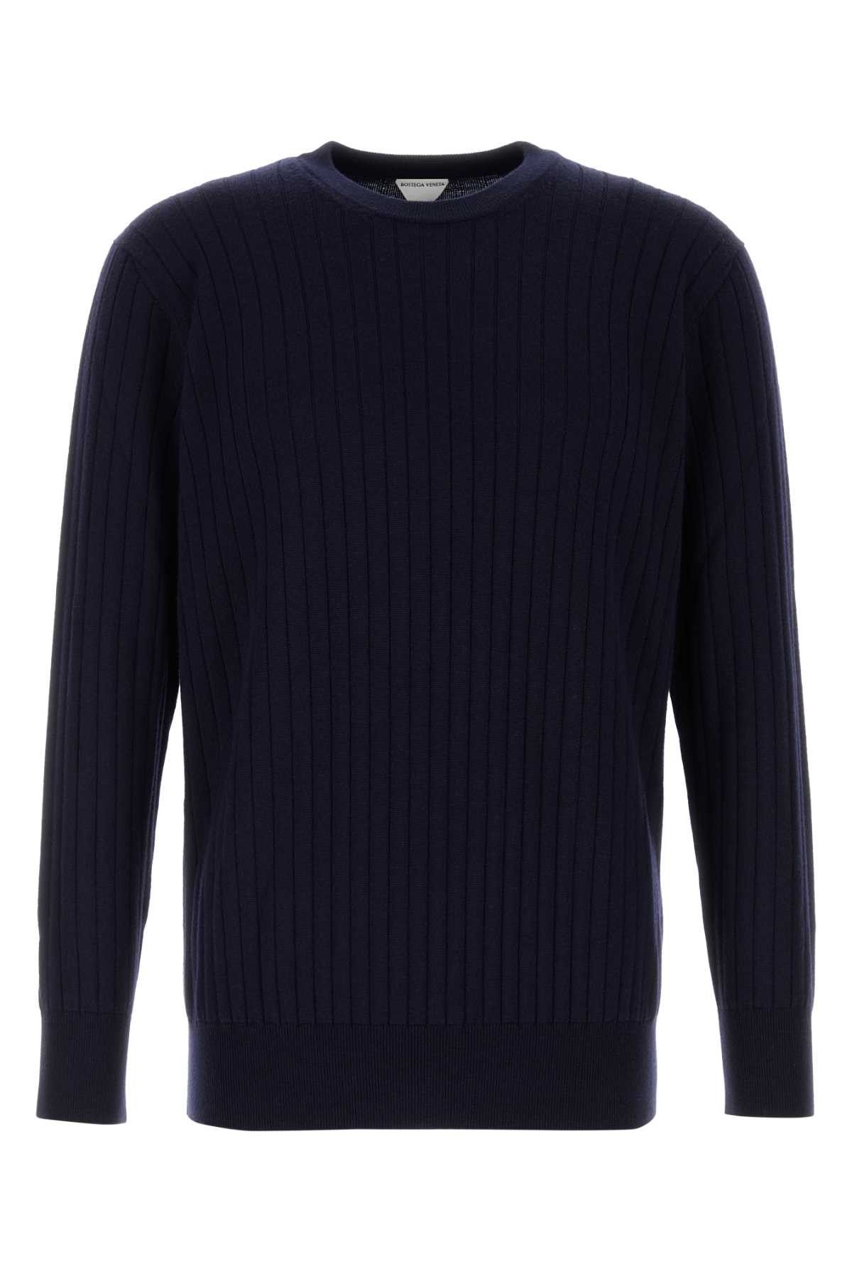 Bottega Veneta Dark Blue Wool Sweater Size US XL / EU 56 / 4 - 1 Thumbnail