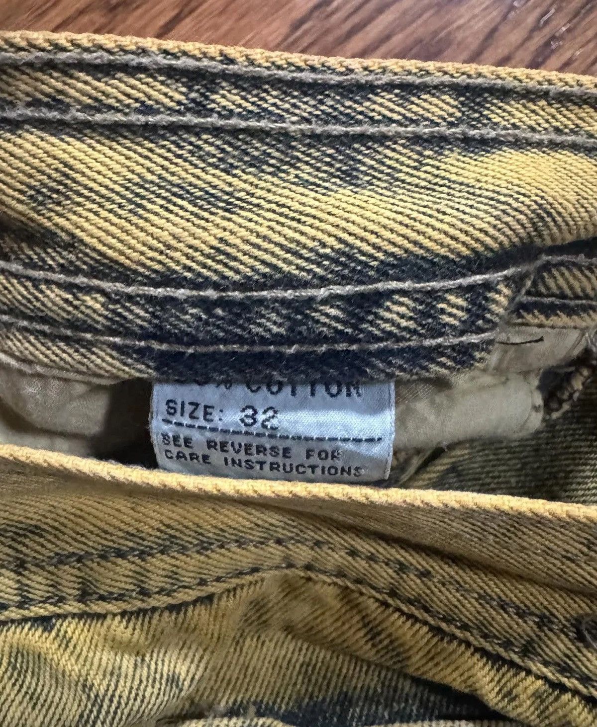 Vintage Vintage D.A.R.E By Giovanni Yellow Jeans (Size 32, Size US 32 / EU 48 - 5 Thumbnail