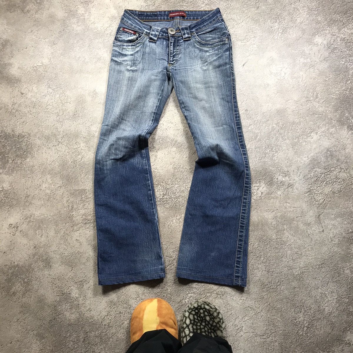 Vintage Vintage 90s Distressed Baggy Jeans Grunge Thrashed Dark Wash Size 28" / US 6 / IT 42 - 2 Thumbnail