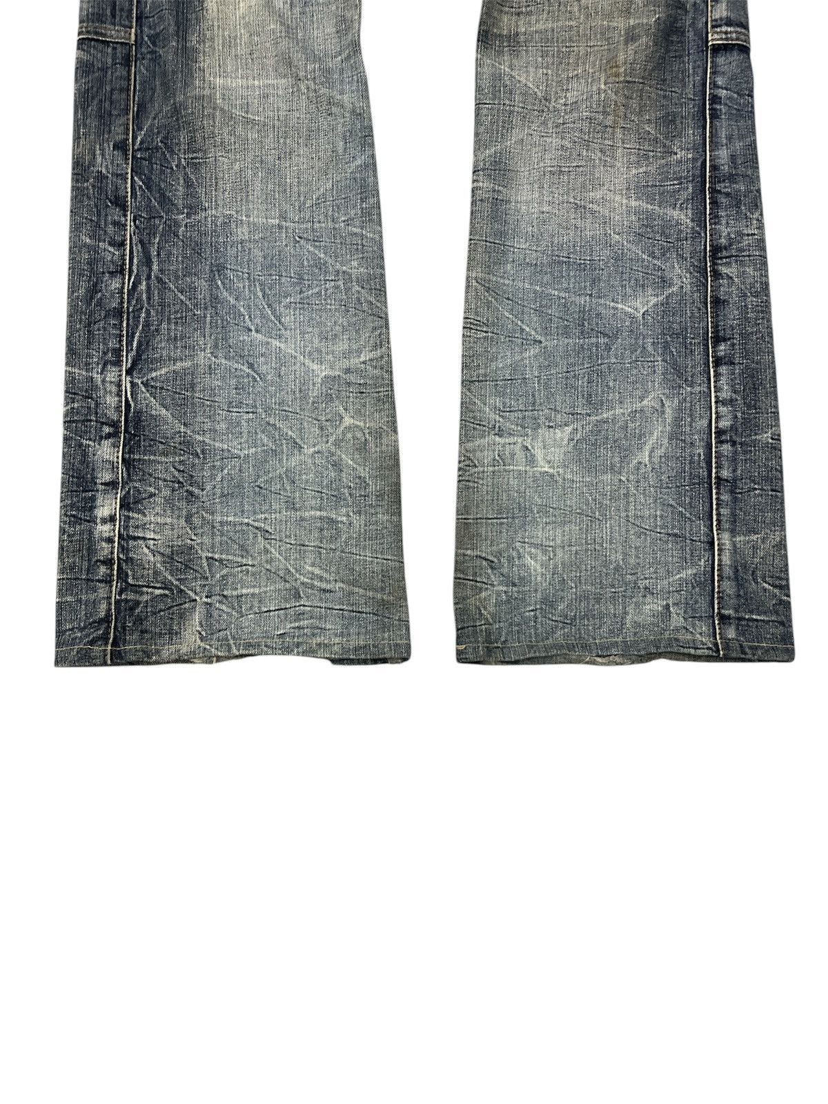 If Six Was Nine FLARED🔥SEMANTICS DESIGN DISTRESSED PANT Size US 32 / EU 48 - 7 Thumbnail