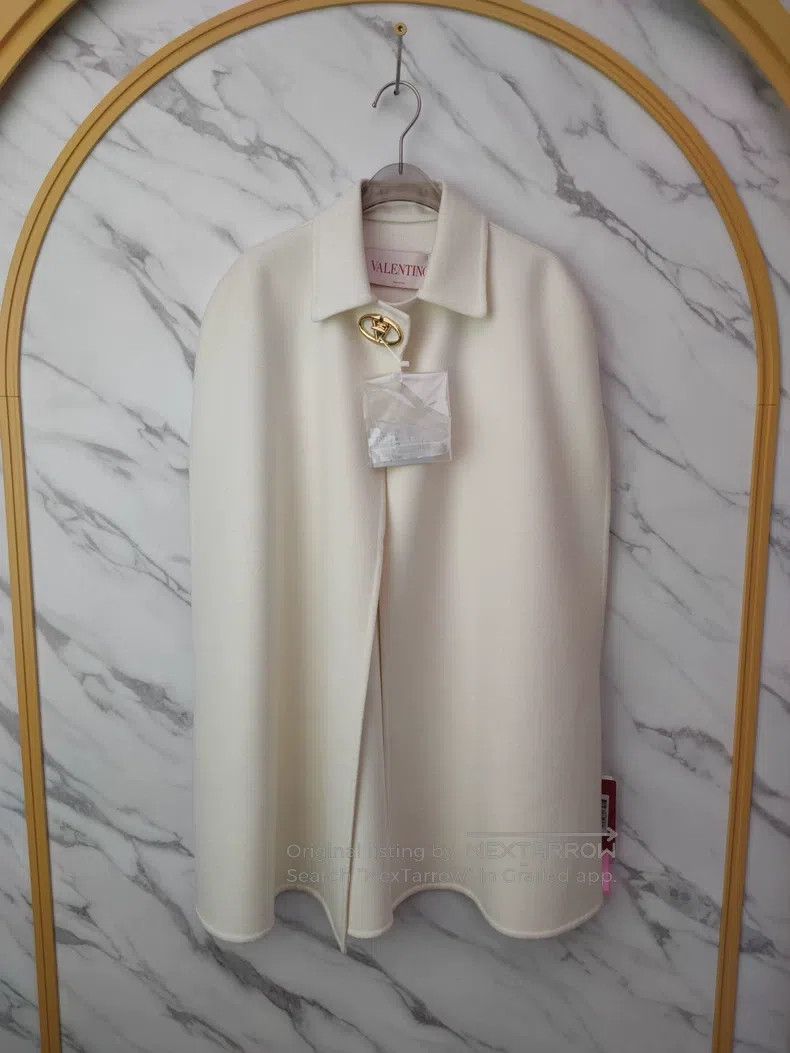 Valentino Valentino Wool cape coat Size S / US 4 / IT 40 - 1 Thumbnail
