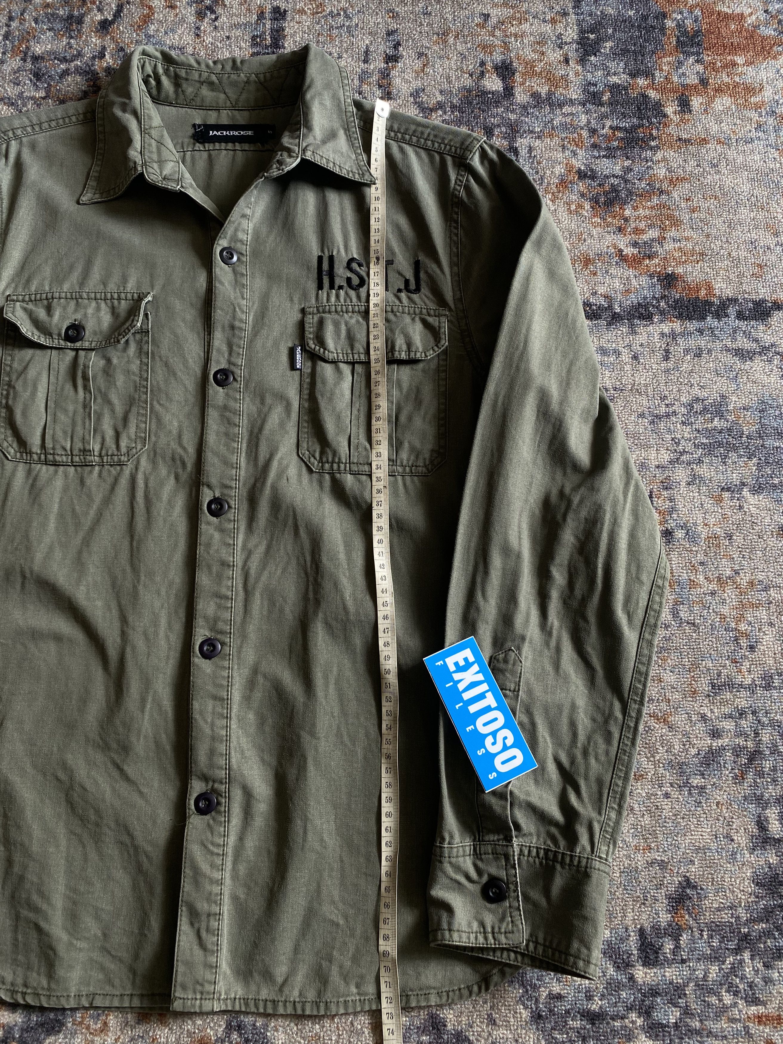JACKROSE × Japanese Brand × Vintage Jack Rose Military Shirt Size US M / EU 48-50 / 2 - 4 Thumbnail