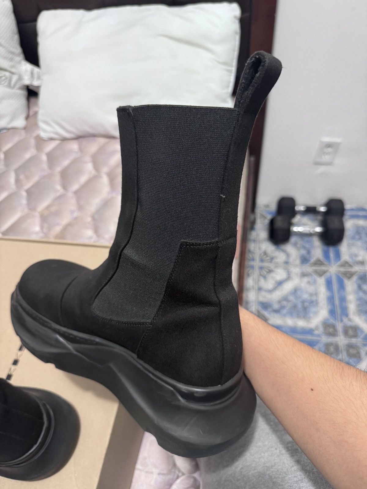 Rick Owens Rick Owens DRKSHDW Beatle Abstract Boots Size US 8.5 / EU 41-42 - 4 Thumbnail