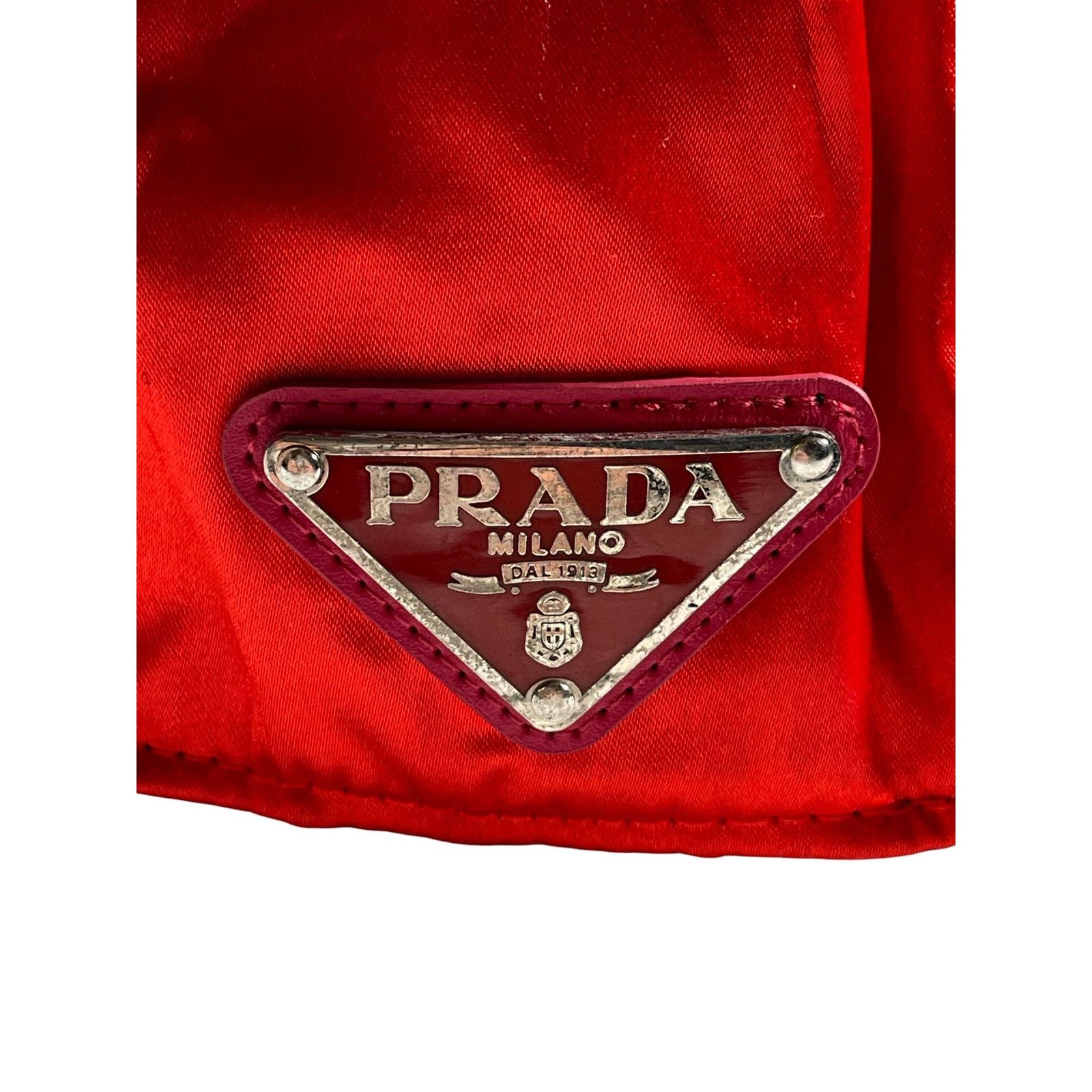 Prada Prada Red Nylon Hat Size ONE SIZE - 3 Thumbnail