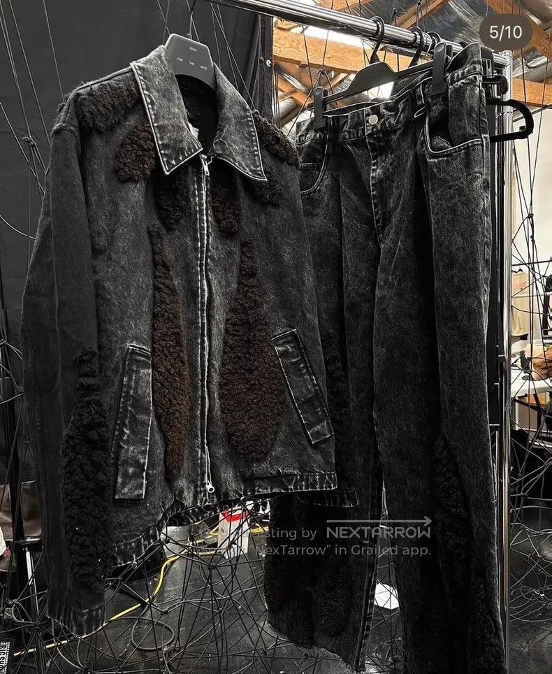 Song For The Mute Song For The Mute Black Washed Denim Pants Size US 32 / EU 48 - 1 Thumbnail