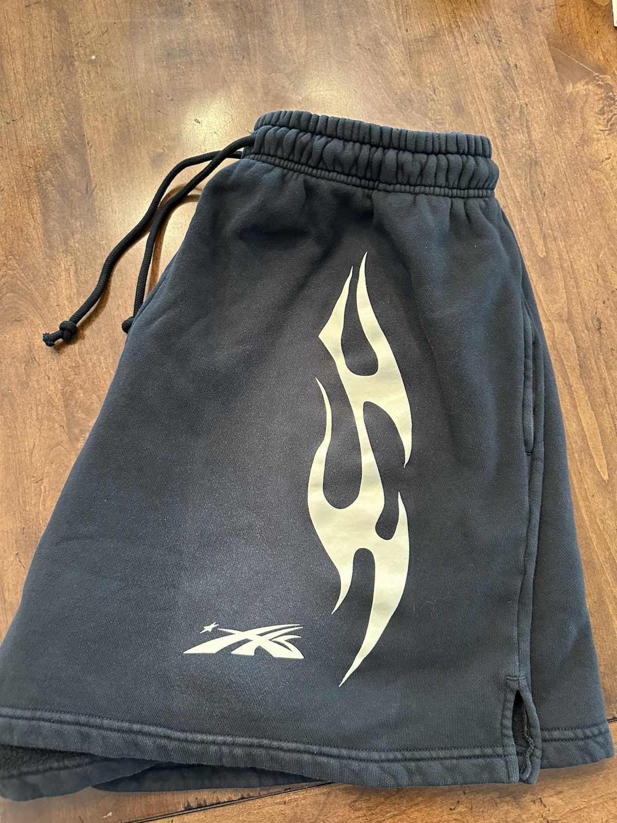 HELLSTAR HELLSTAR Black Sports Flame Shorts | Grailed