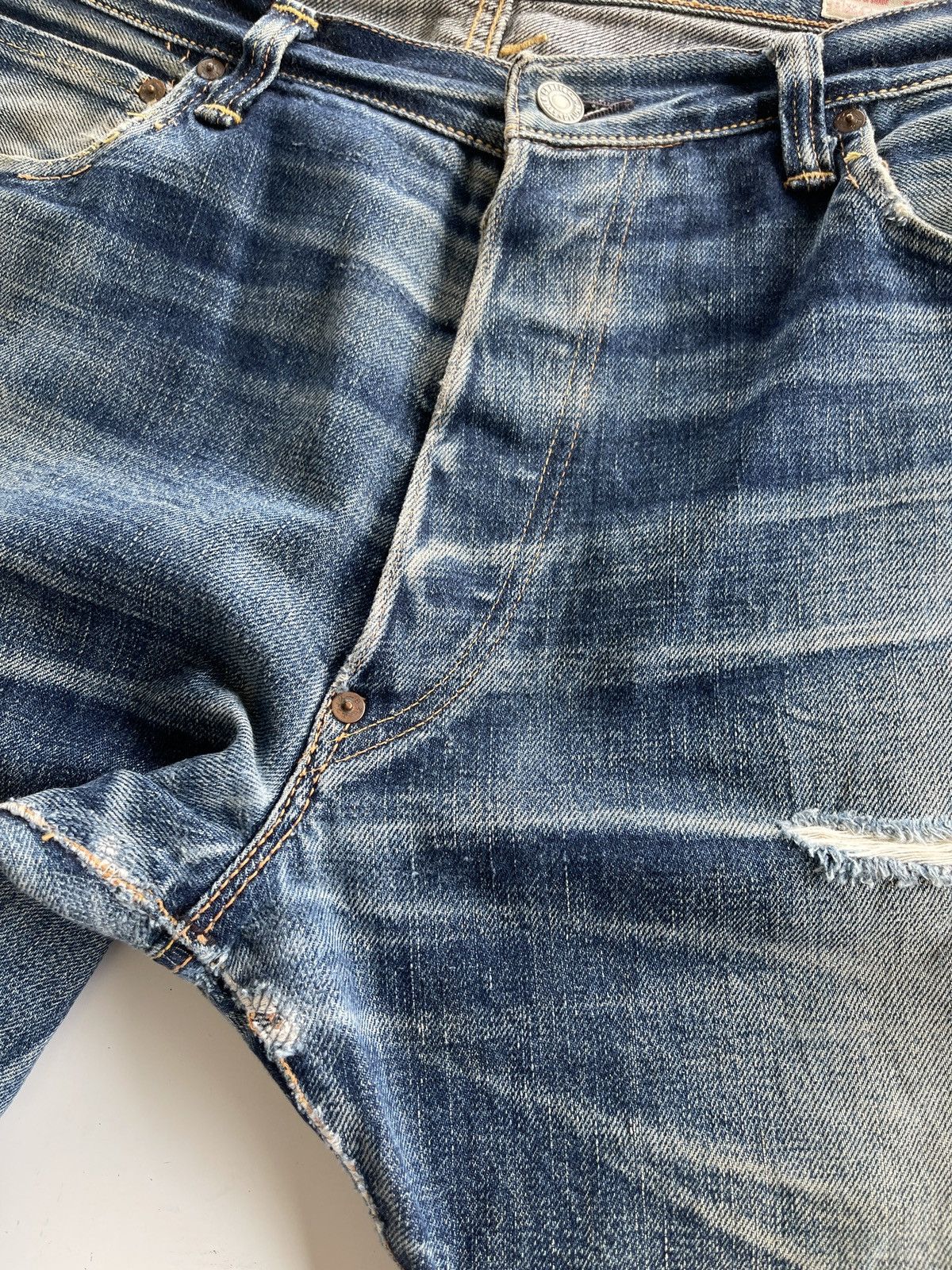 Evisu Evisu Daicock Distressed Selvedge Denim Size US 34 / EU 50 - 15 Thumbnail