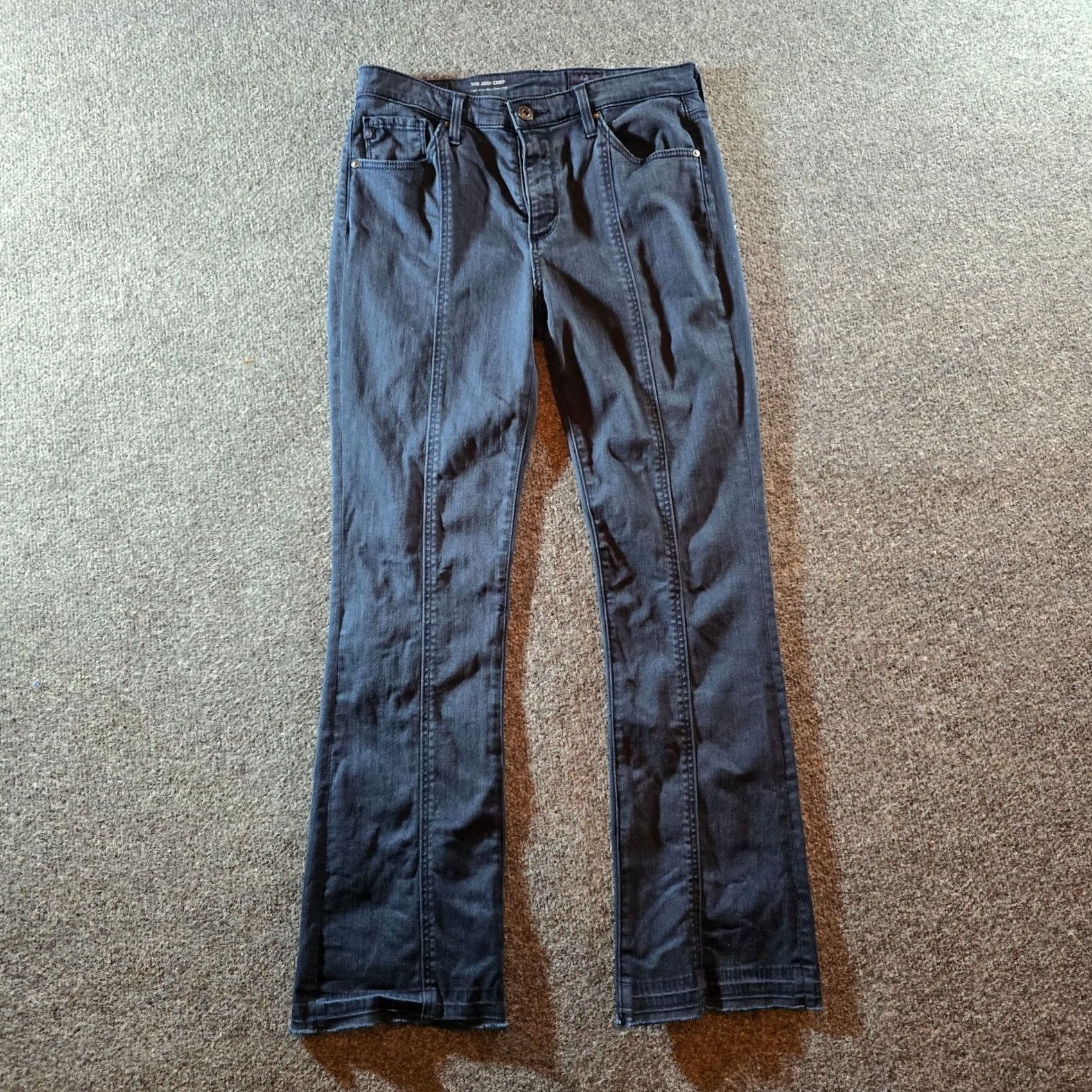 Vintage AG Adriano Goldschmied Jeans Women 27 Jodi Cropped High Rise Slim Flare Casual Jeans Size 27" / US 4 / IT 40 - 2 Thumbnail