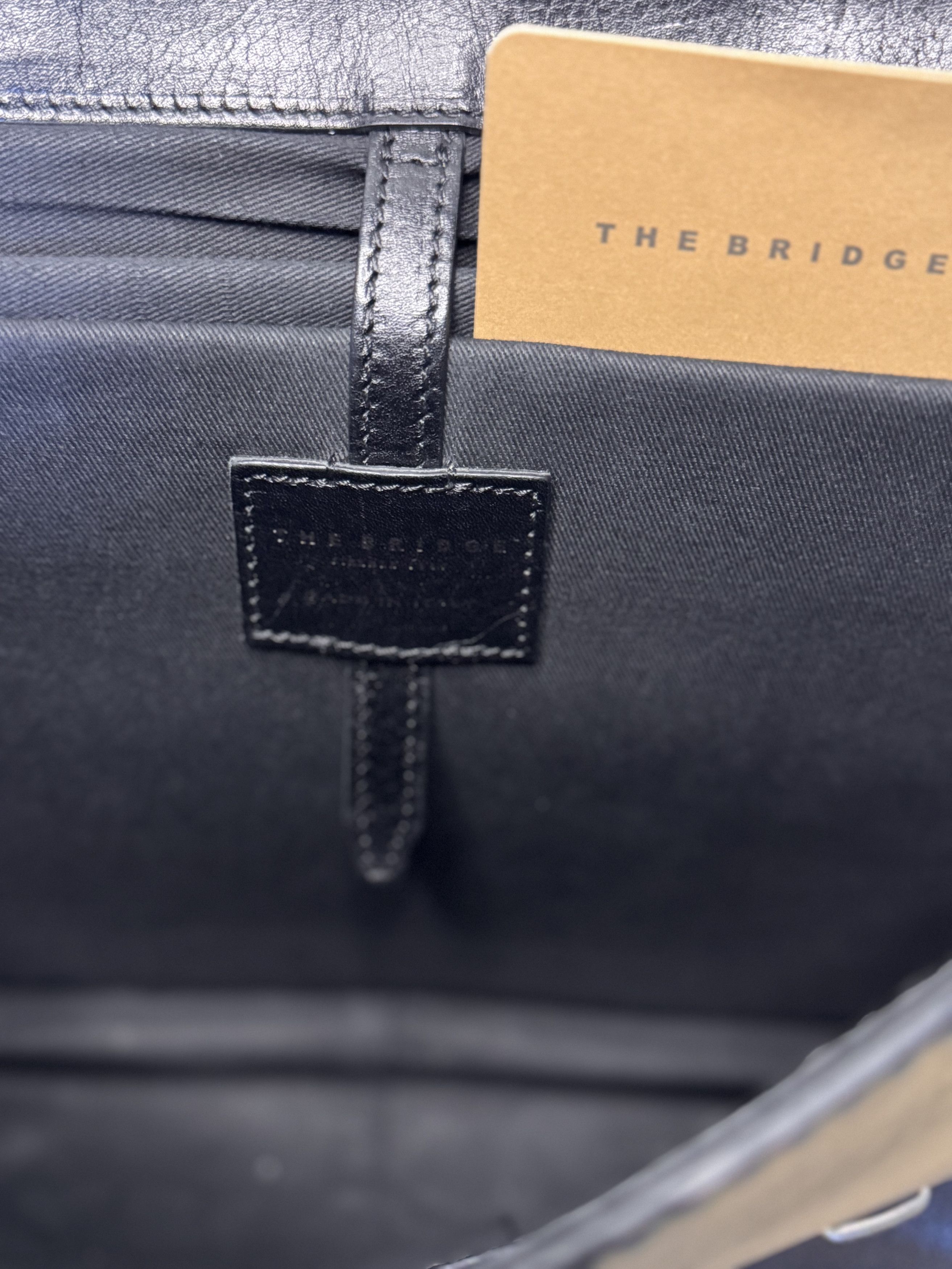 Other The Bridge - Italian Premium Black Leather Laptop Briefcase Size ONE SIZE - 7 Thumbnail