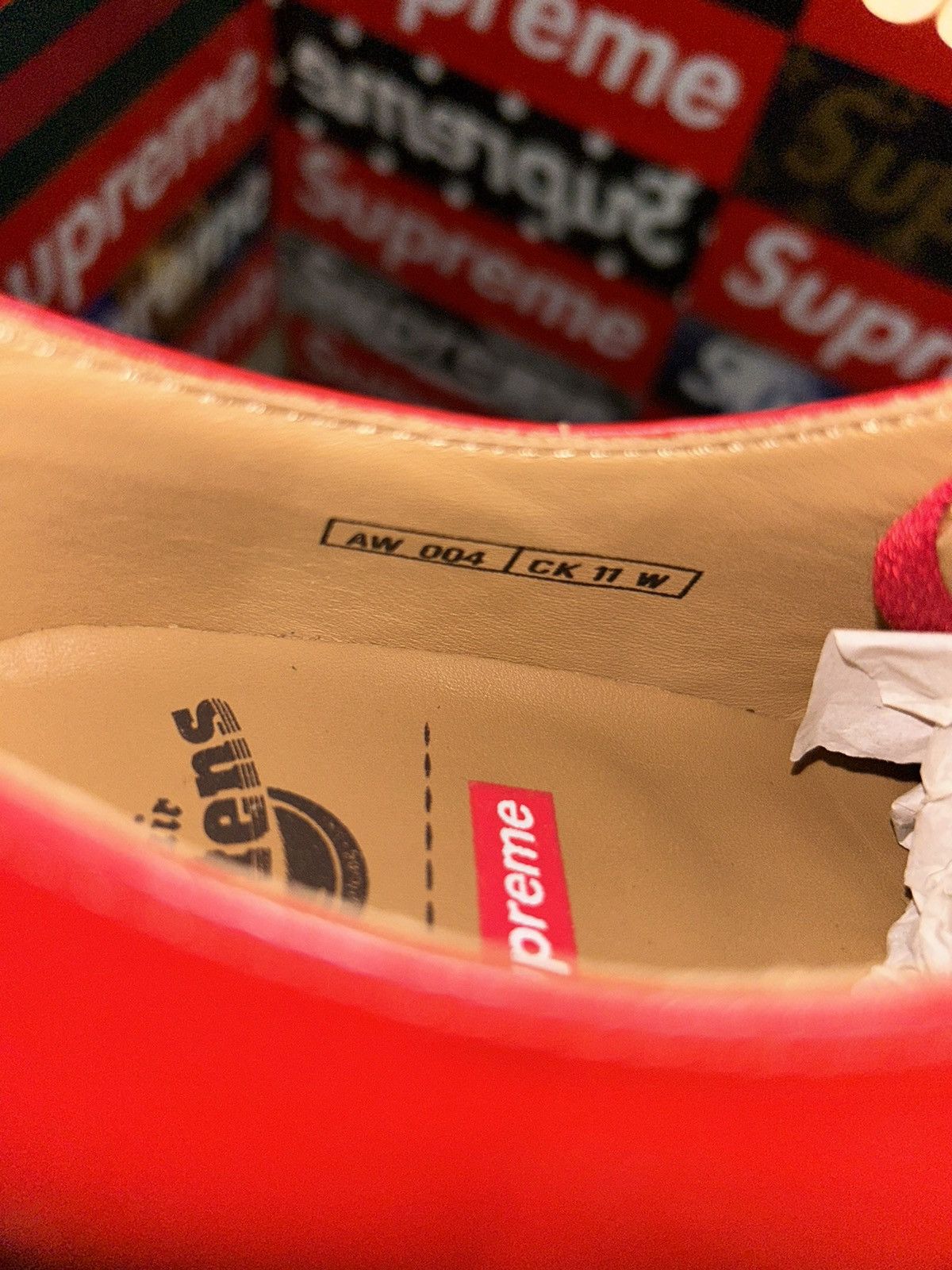Supreme Supreme x Dr Martens Spiderweb Red 3-Eye Shoes size 4 Size US 5 / EU 37 - 5 Thumbnail