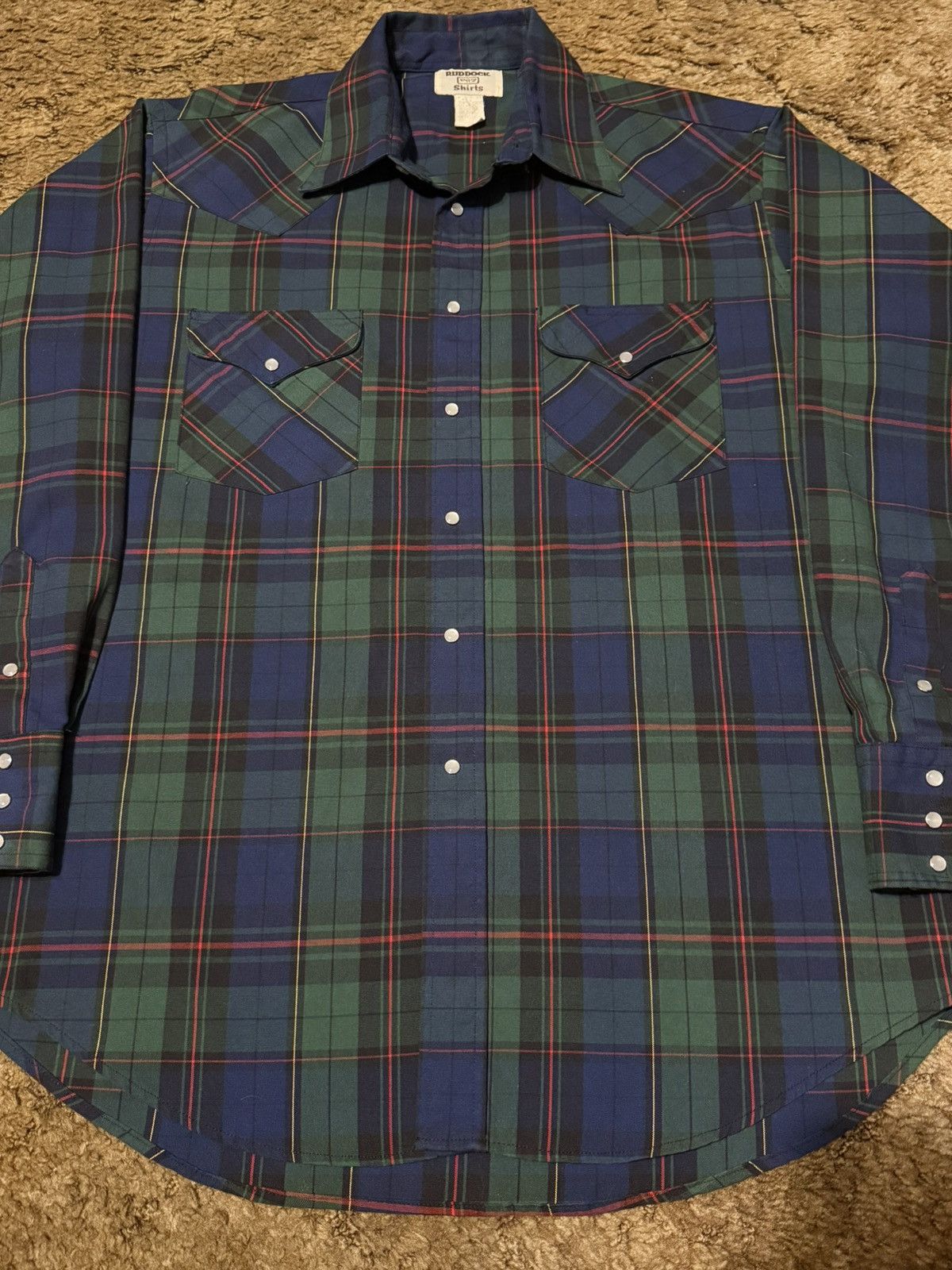 Vintage Vintage Ruddock Shirts Pearl Snap Button Flannel Mens XXL Size US XXL / EU 58 / 5 - 2 Thumbnail
