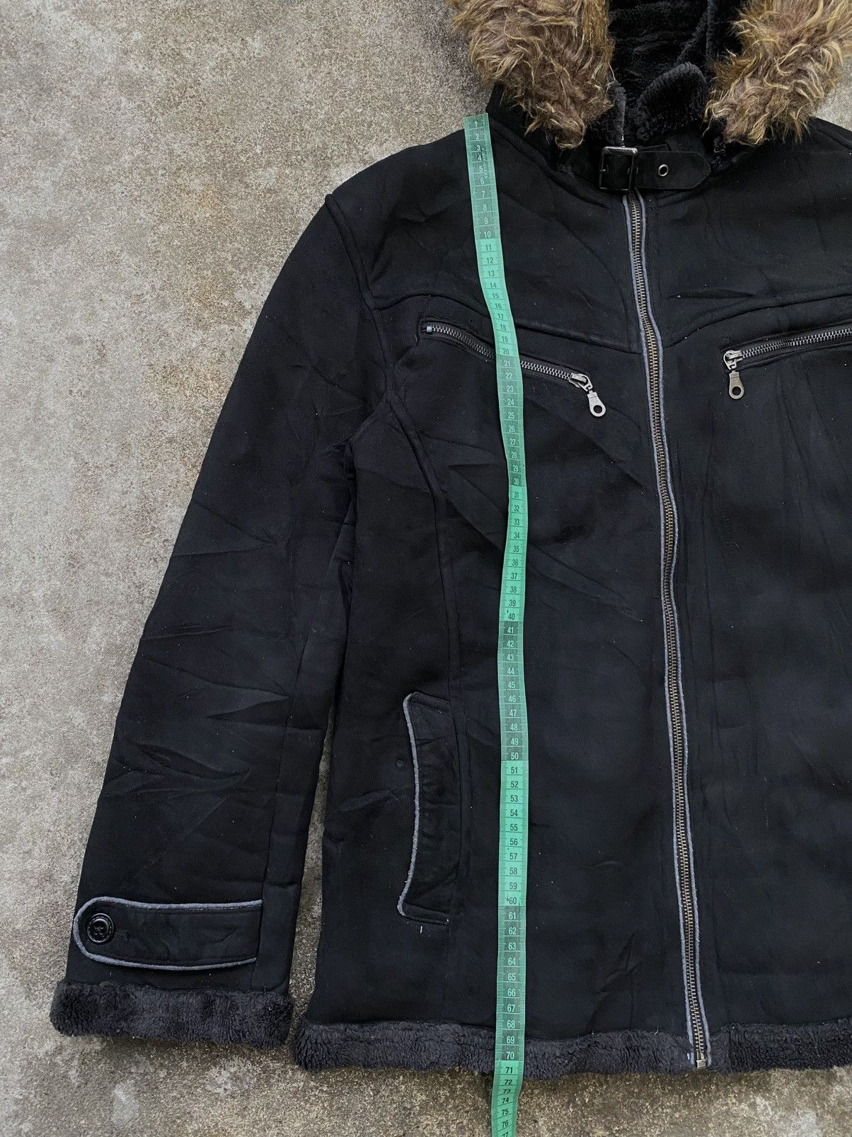 If Six Was Nine × Japanese Brand × Le Grande Bleu (L.G.B.) JAPANESE BRAND THRUXTON PUNK GOTHIC FUR JACKET Size US L / EU 52-54 / 3 - 8 Thumbnail