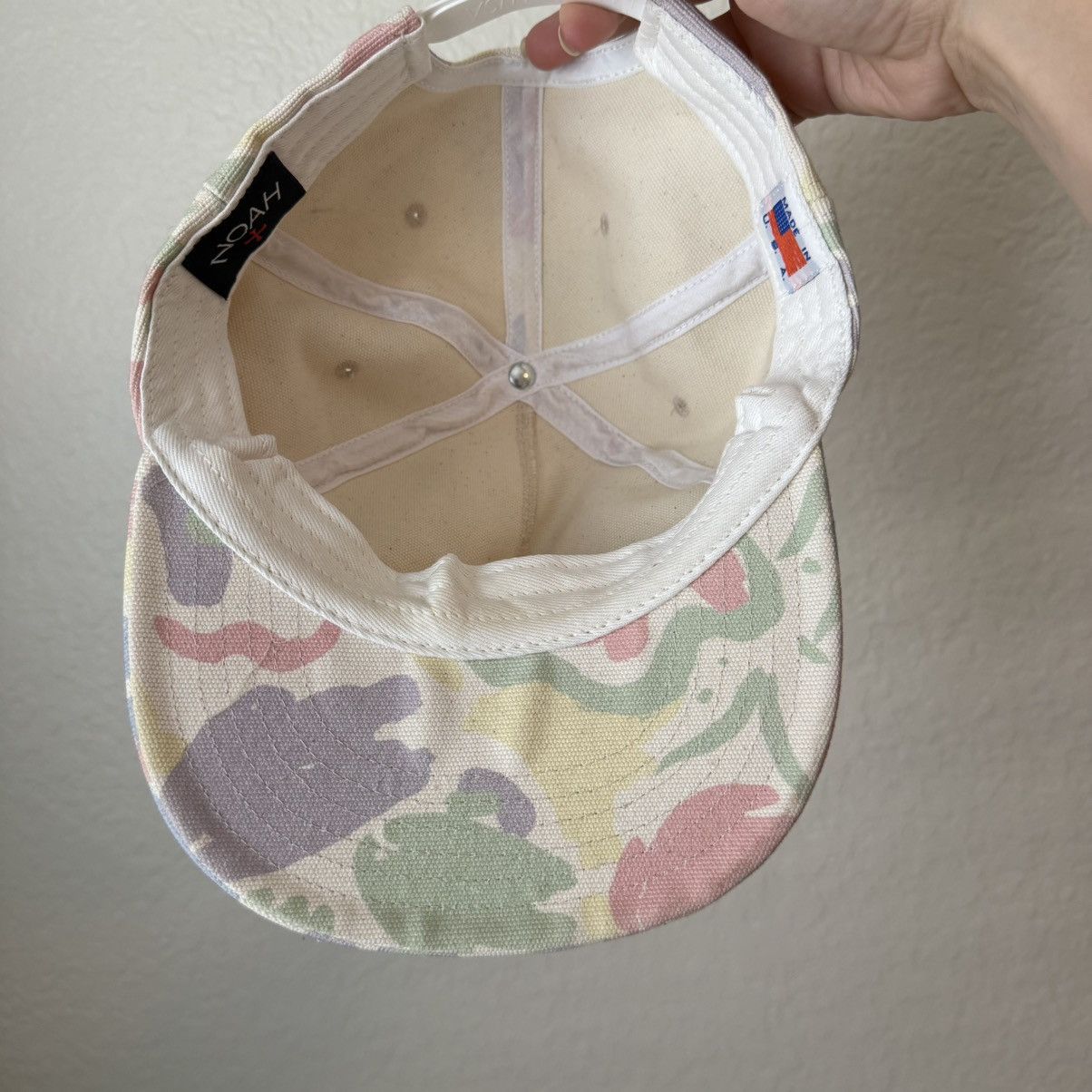 Noah Noah NY Canvas Twill All Over Print Logo Hat Cap SnapBack Size ONE SIZE - 3 Thumbnail
