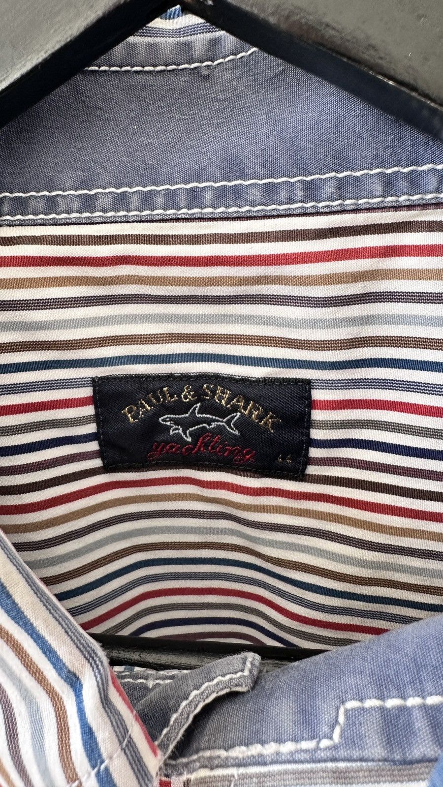 Paul & Shark Paul & Shark Luxury Casual Striped Cotton Shirt Button Down Size US XXL / EU 58 / 5 - 9 Thumbnail