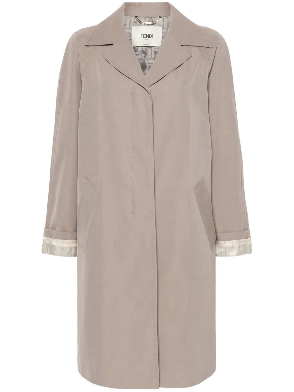 Fendi o1B3y1r0326 Overcoat in Beige Size S / US 4 / IT 40 - 1 Thumbnail