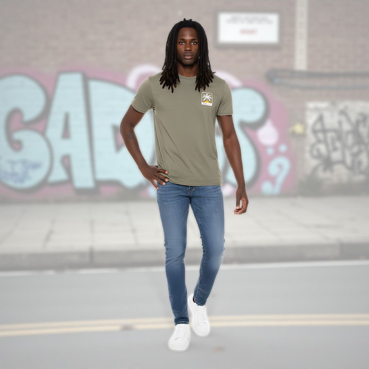 RVCA RVCA Shaylen Men’s Green Print T-Shirt Short Sleeve Sz M Size US M / EU 48-50 / 2 - 4 Thumbnail