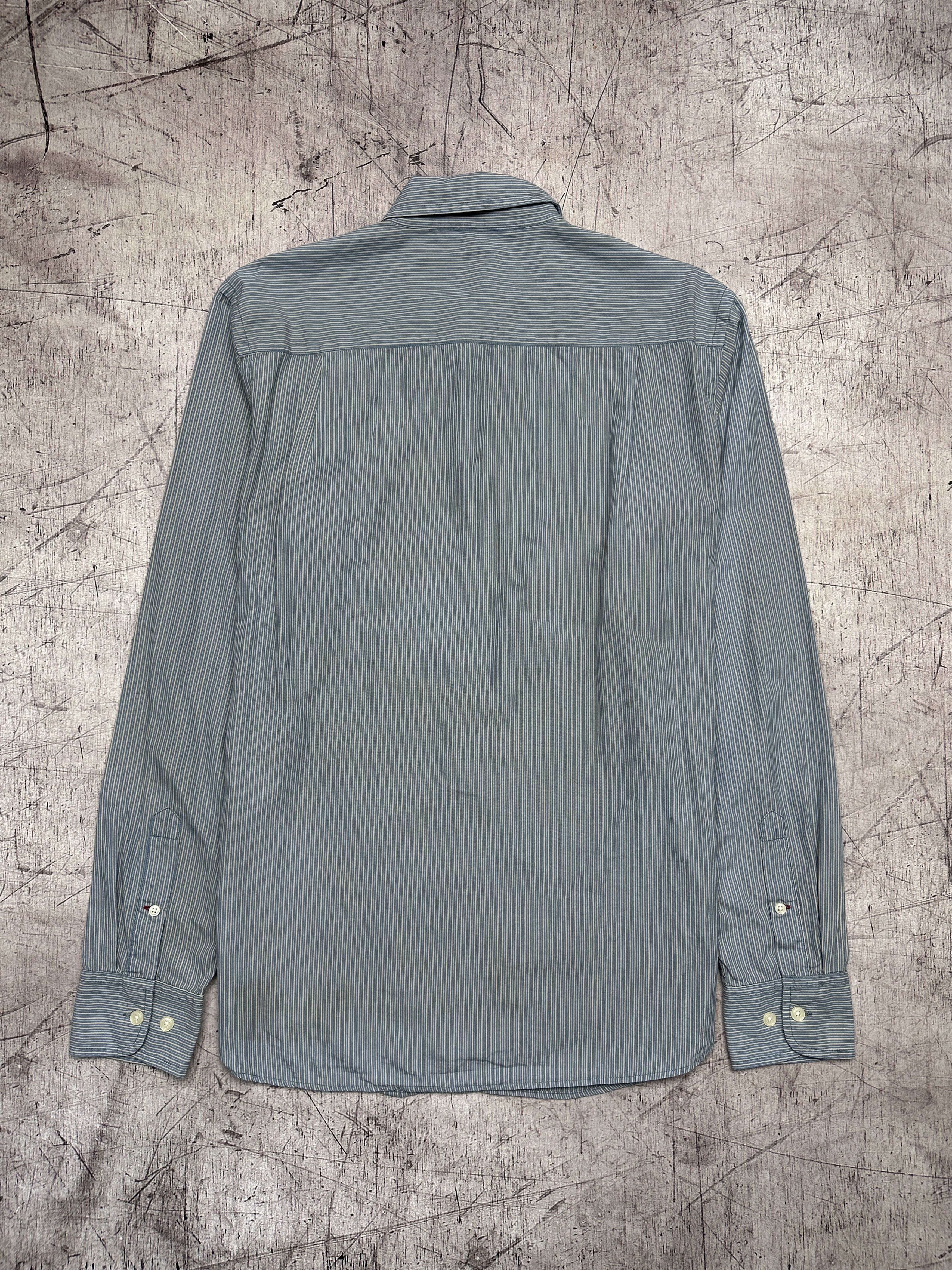 Allsaints × Vintage Allsaints Mens Jailbird Long Sleeve Striped Shirt Size US S / EU 44-46 / 1 - 6 Thumbnail