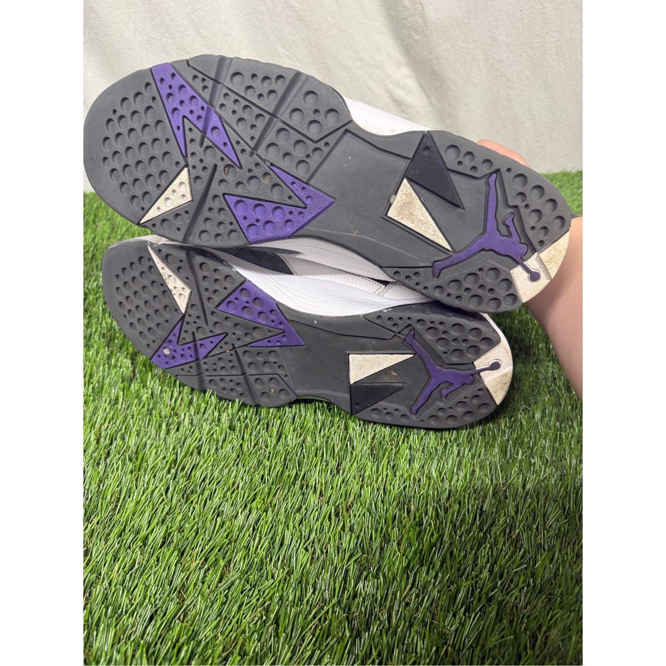 Jordan Brand 13 Air Jordan 7 Retro 'Flint' 2021 Men's White Gray Purple B Size US 13 / EU 46 - 4 Thumbnail