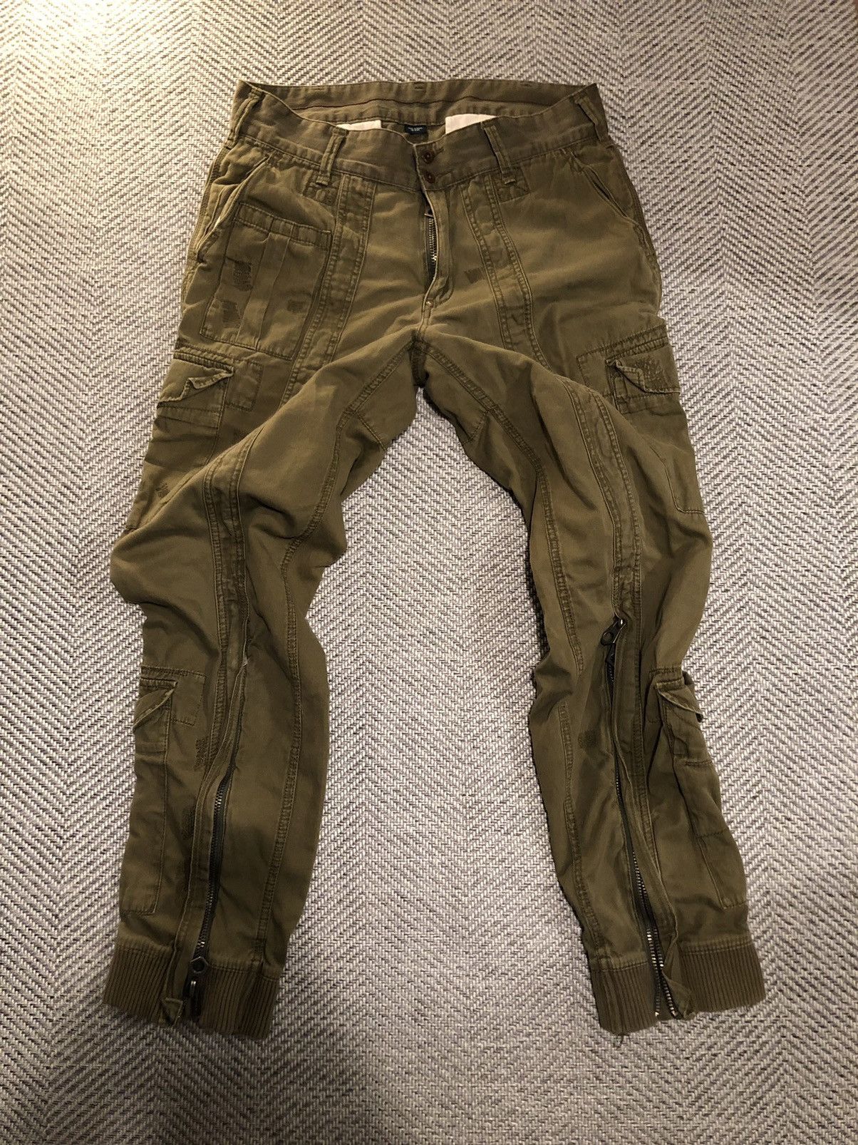 Image of Ralph Laurent Tactical Cargo Pants Military in Brown, Men's (Size 34)